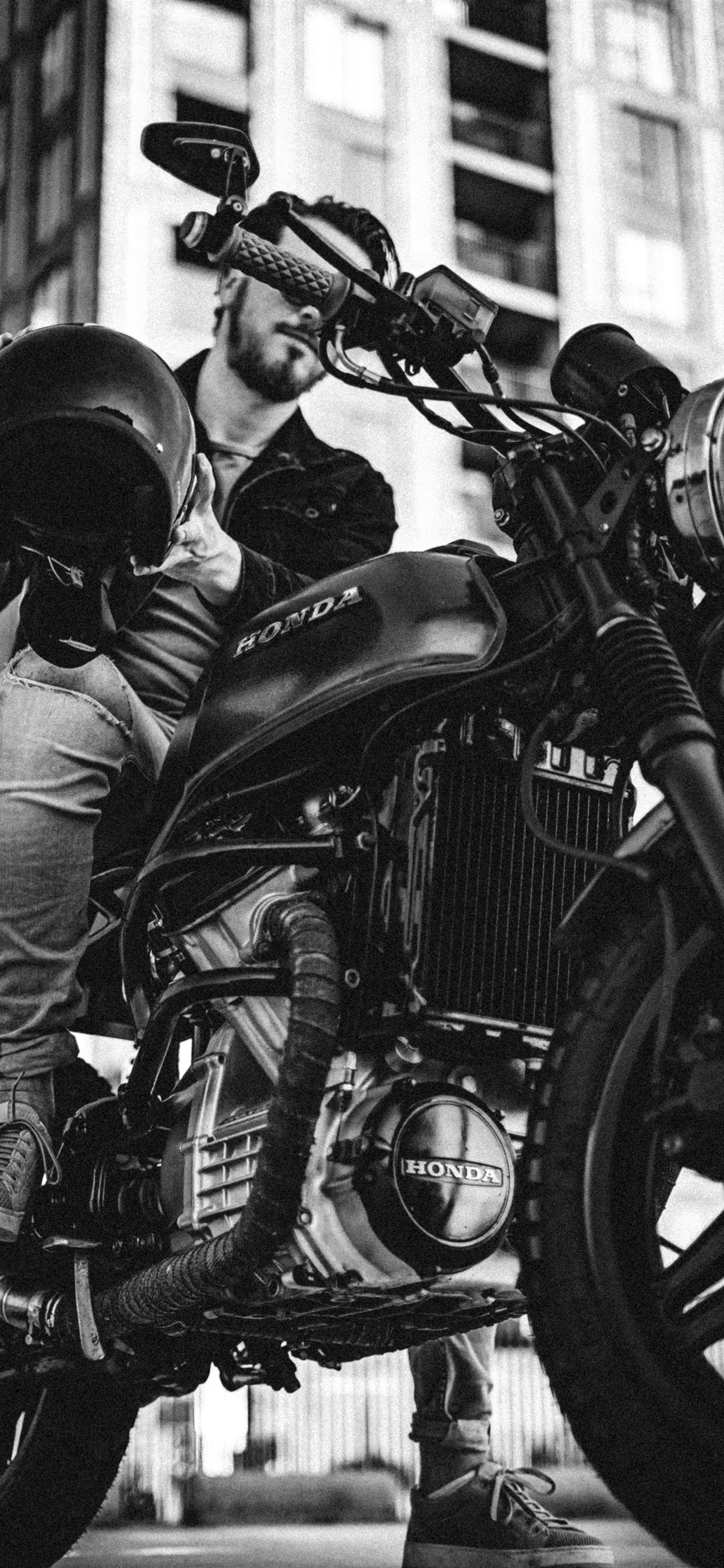 Motorcycle build iPhone X Wallpaper Free Download
