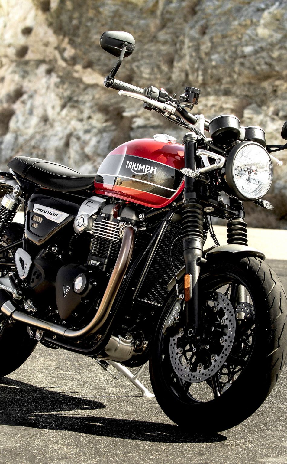 Download 950x1534 wallpaper triumph speed twin, motorcycle, iphone, 950x1534 HD image, background, 21031
