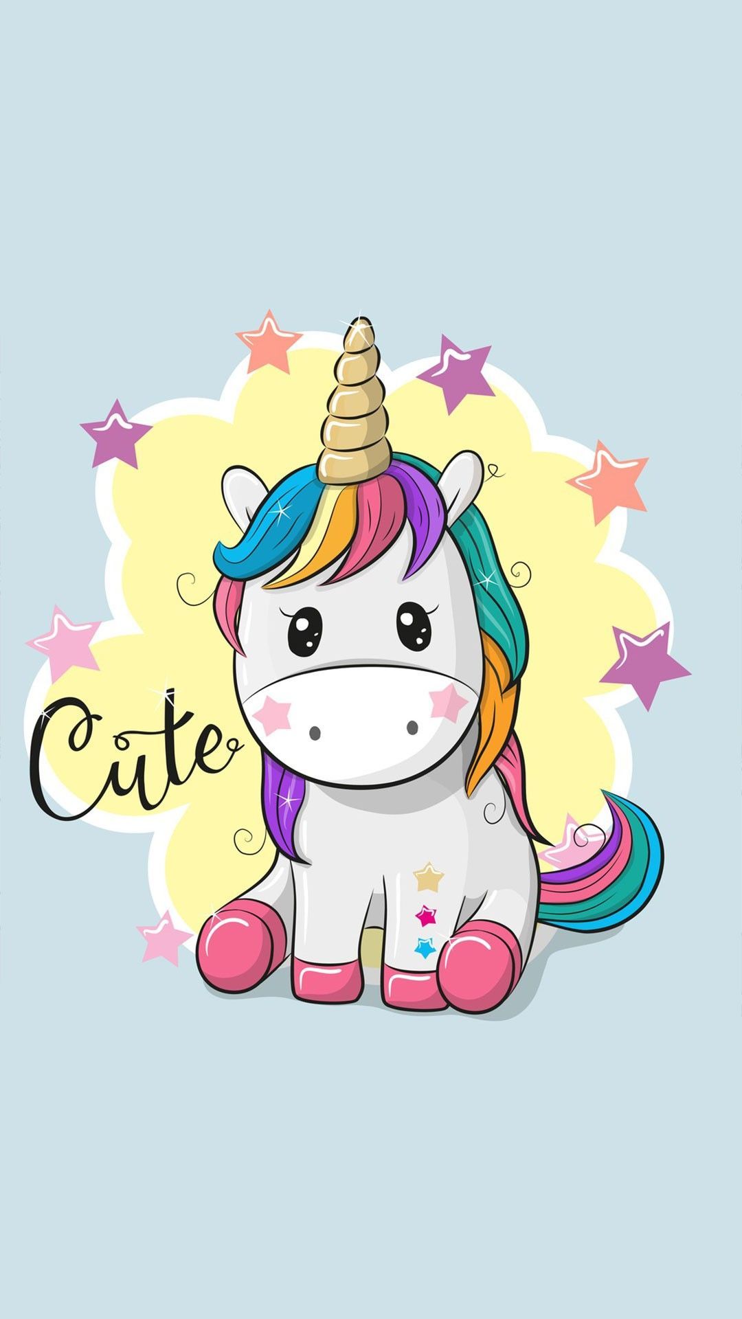 cute unicorn wallpaper. Cartoon unicorn, Unicorn wallpaper, Unicorn illustration