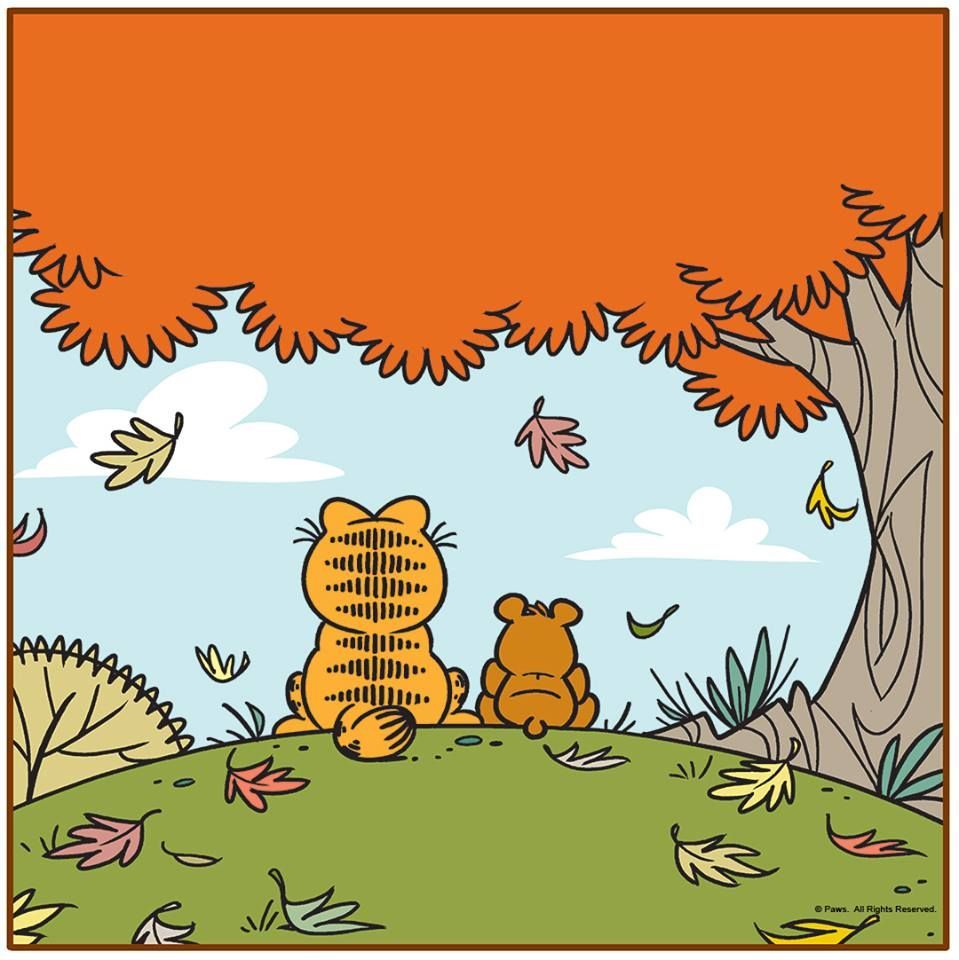 Friends are there for the long haul. #WednesdayWisdom. Book cover art, Garfield picture, Garfield and odie