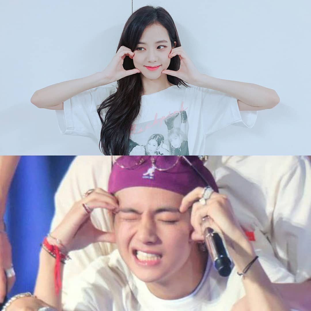 I saw this Tae's heart pose for the first time