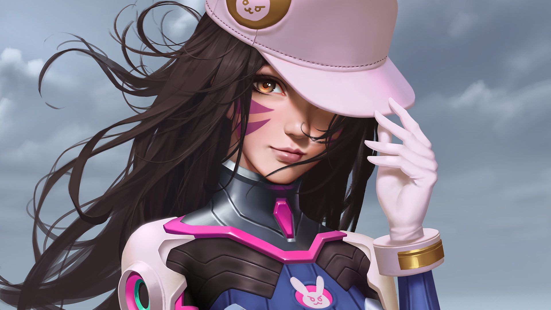 Wallpaper girl, game, pretty, brunette, agent, bishojo, seifuku, Overwatch  for mobile and desktop, section игры, resolution 2447x1429 - download