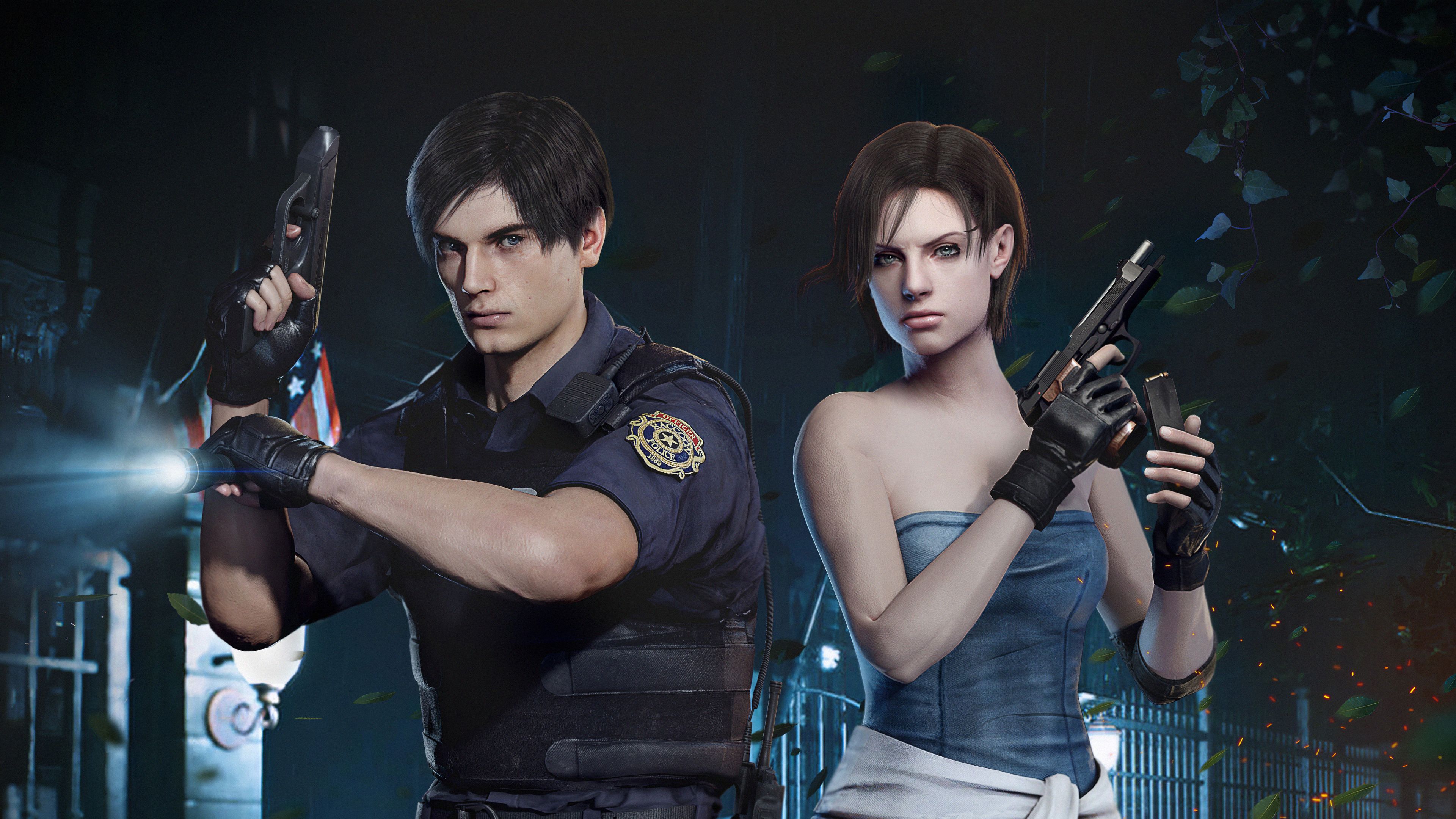 Resident Evil Leon X Jil 4k, HD Games, 4k Wallpaper, Image, Background, Photo and Picture