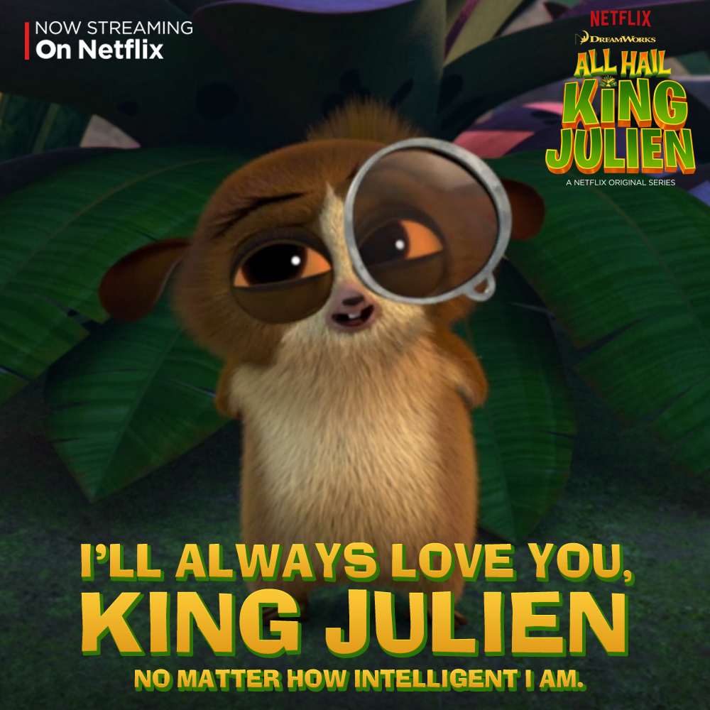 Even Smart Mort can't help but belove #KingJulien! Fall in love with smart Mort in “One More Cup” episode, now streaming on Netflix!. ペンギンズ