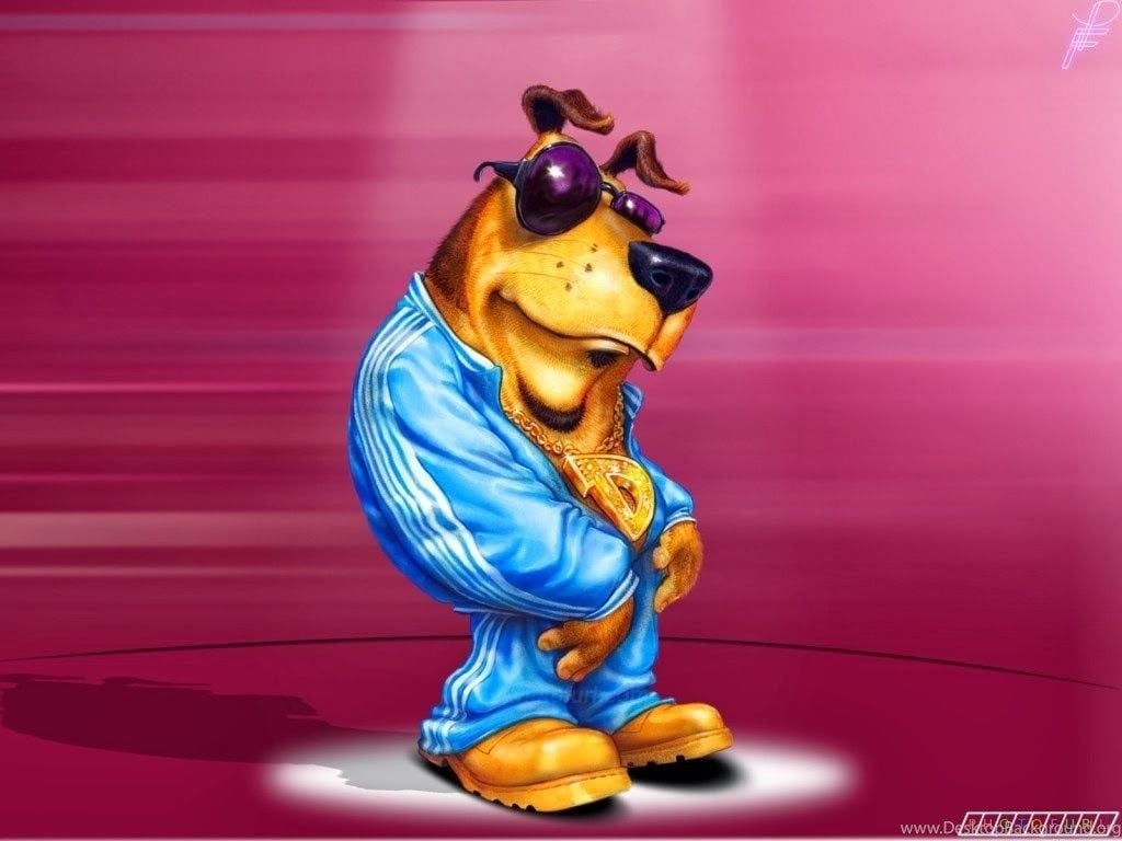 Funny Dog Cartoon Wallpaper Animated Desktop Background