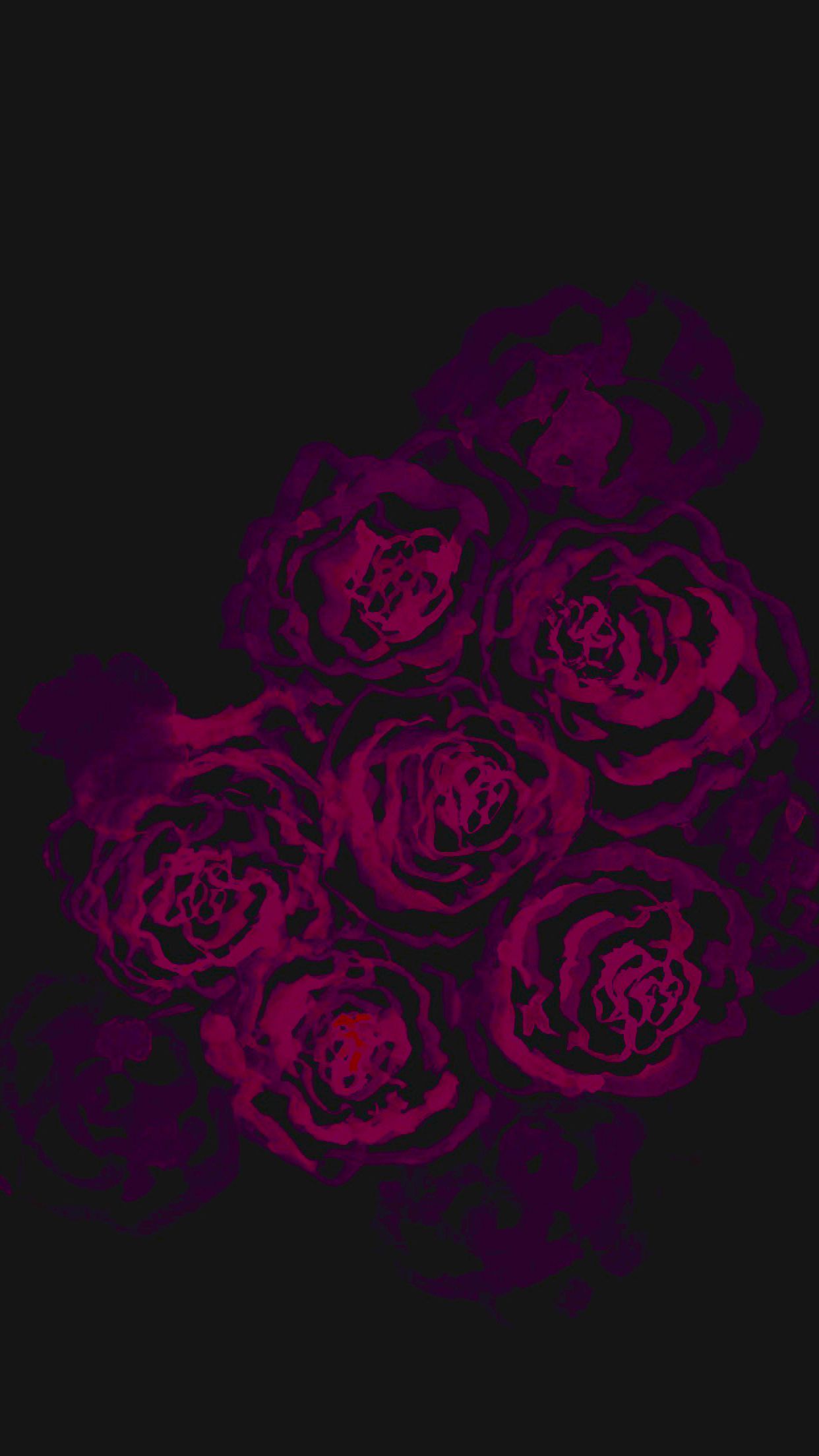 Black Rose Watercolor iPhone Wallpaper. Wallpaper iphone roses, iPhone wallpaper themes, Black wallpaper iphone
