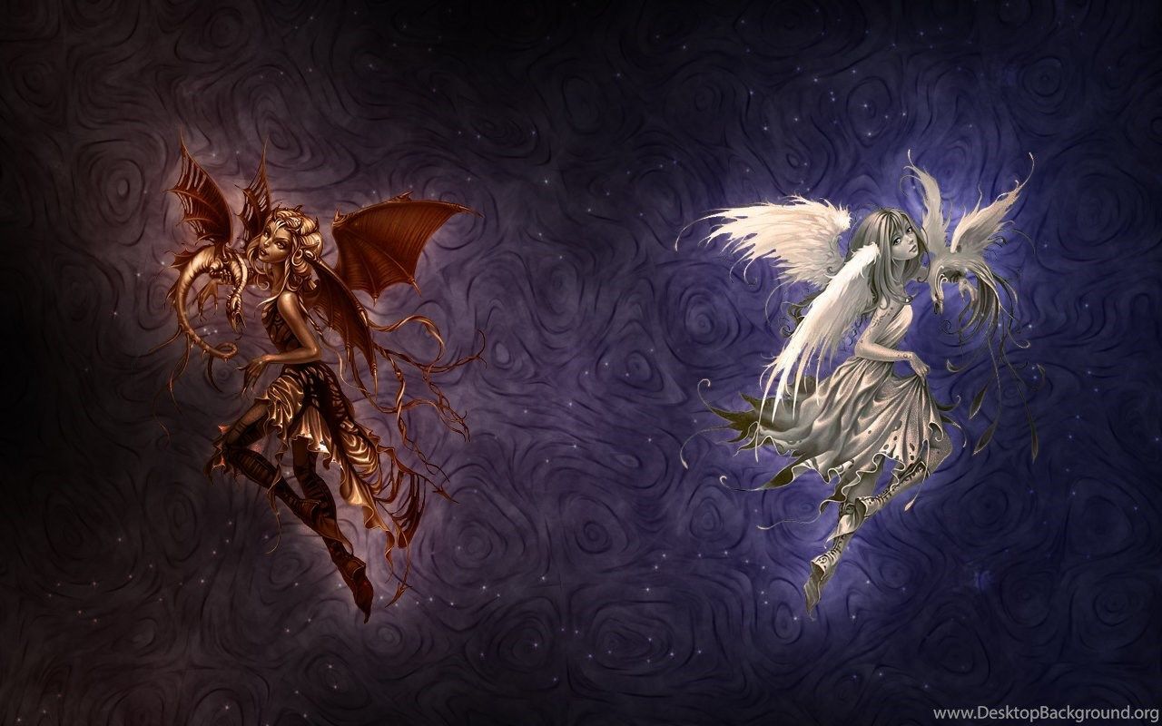 Angel vs Demon Wallpaper Free Angel vs Demon Background