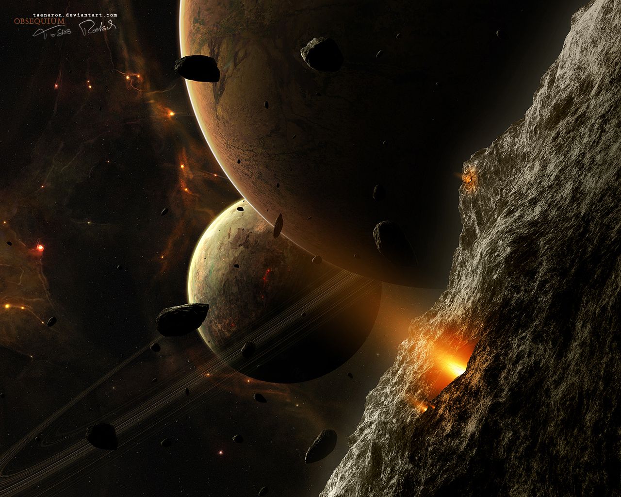 Aesthetic Space HD Wallpaper