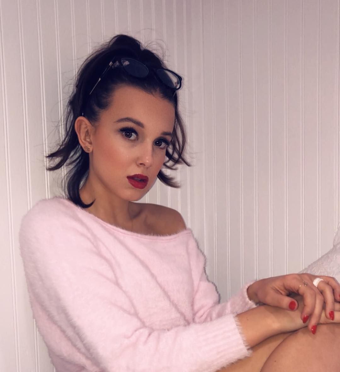 Millie Bobby Brown Accepts Empowerment Challenge In Sheer Crop Top
