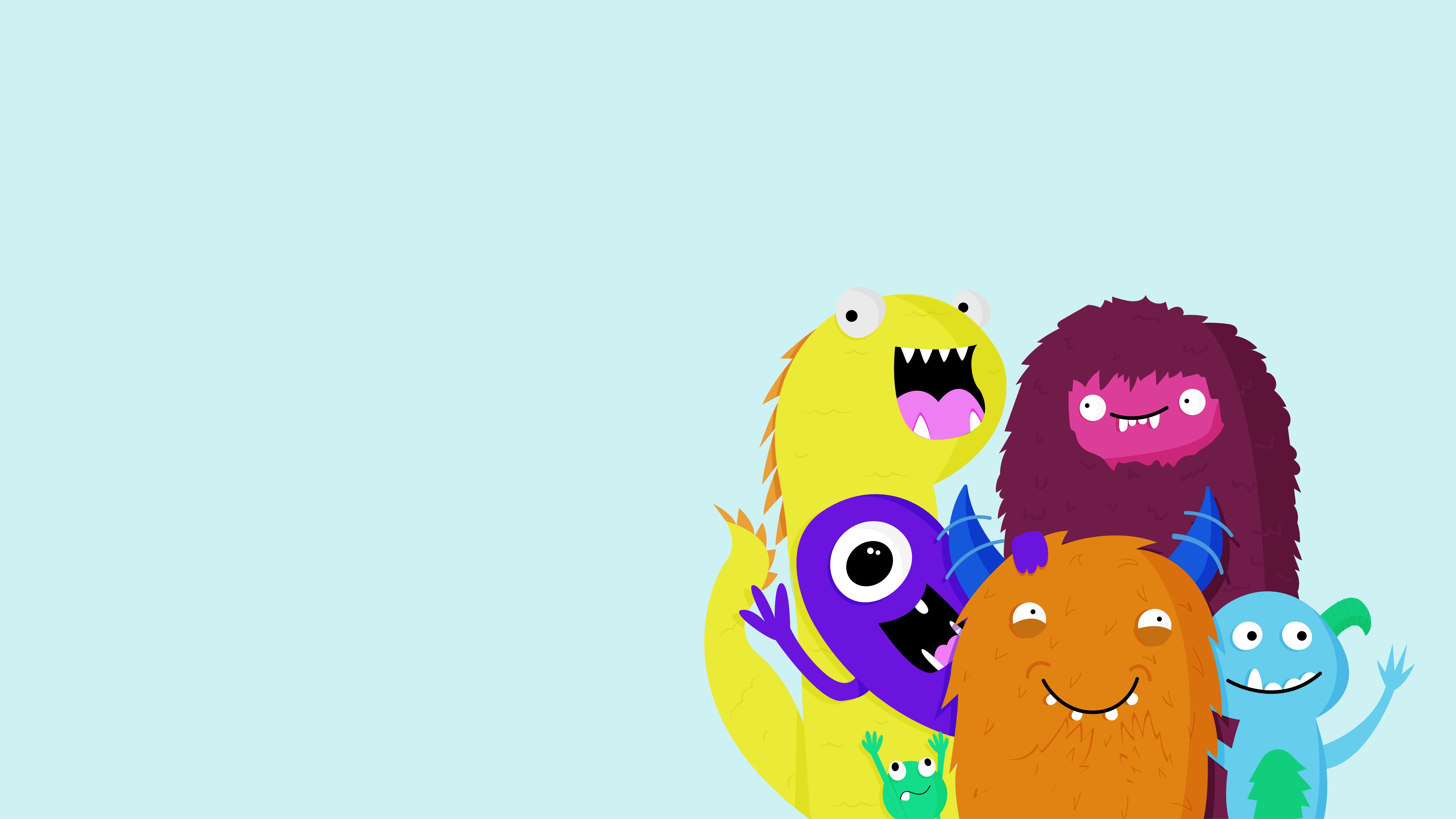 I Thought You Guys Would Enjoy This Cute Monster Wallpaper My Girlfriend U Brbimcrying Made! • R Wallpaper. Cute Monsters, Me As A Girlfriend, Wallpaper