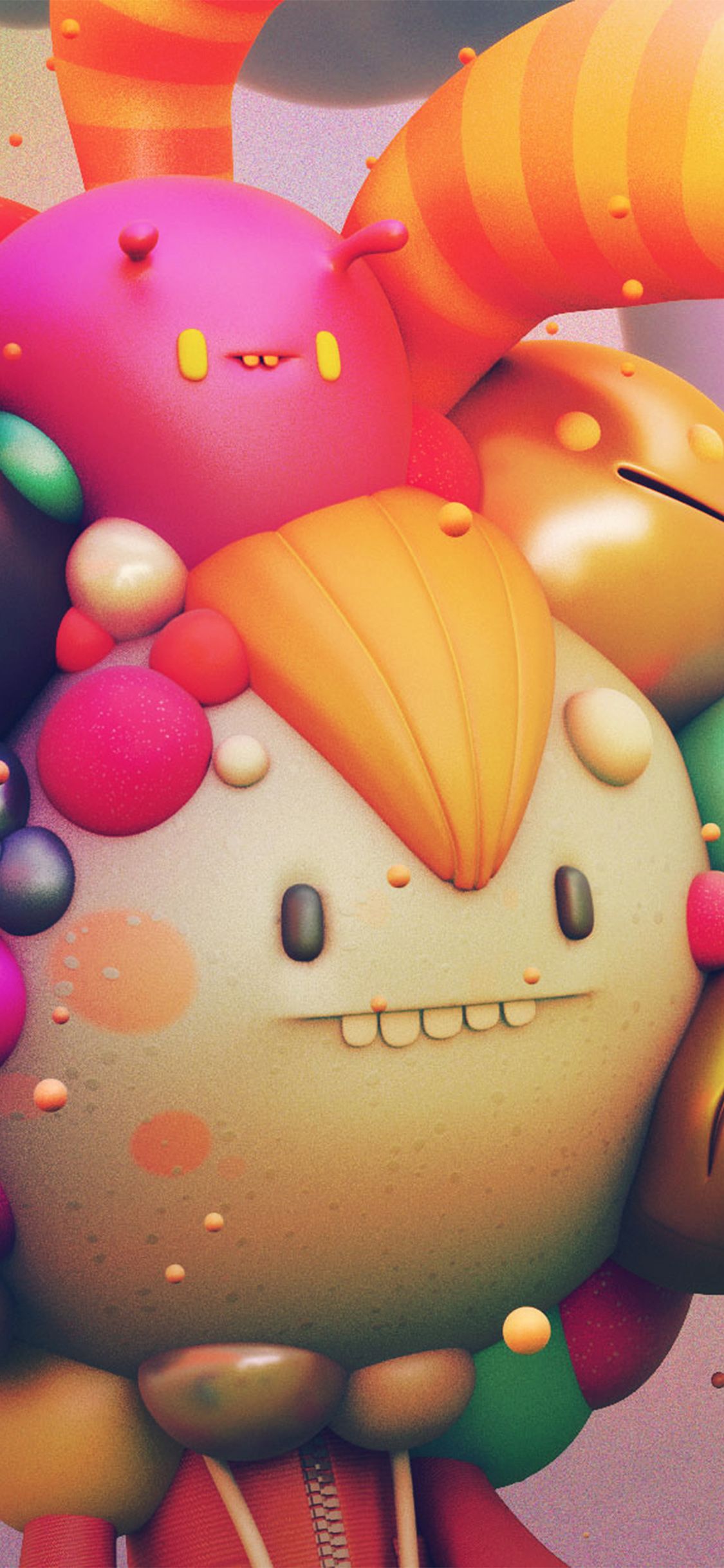 Cute Monster Character 3D Illustration Art Wallpaper
