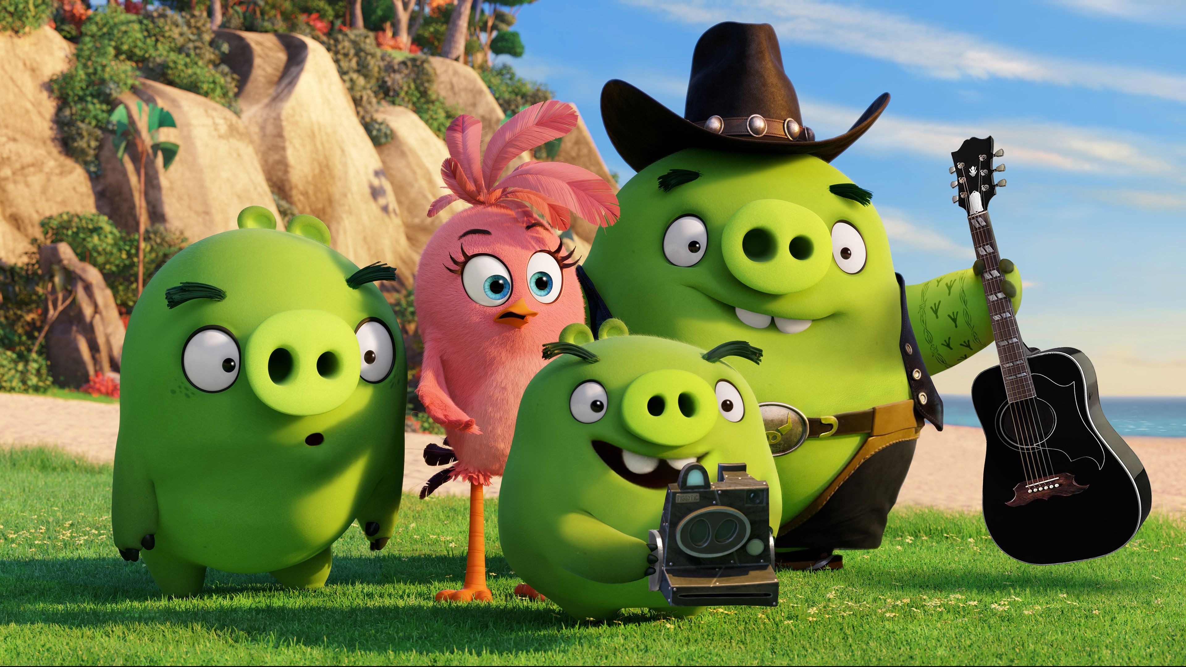 Wallpaper Green pigs, Angry Birds movie 3840x2160 UHD 4K Picture, Image