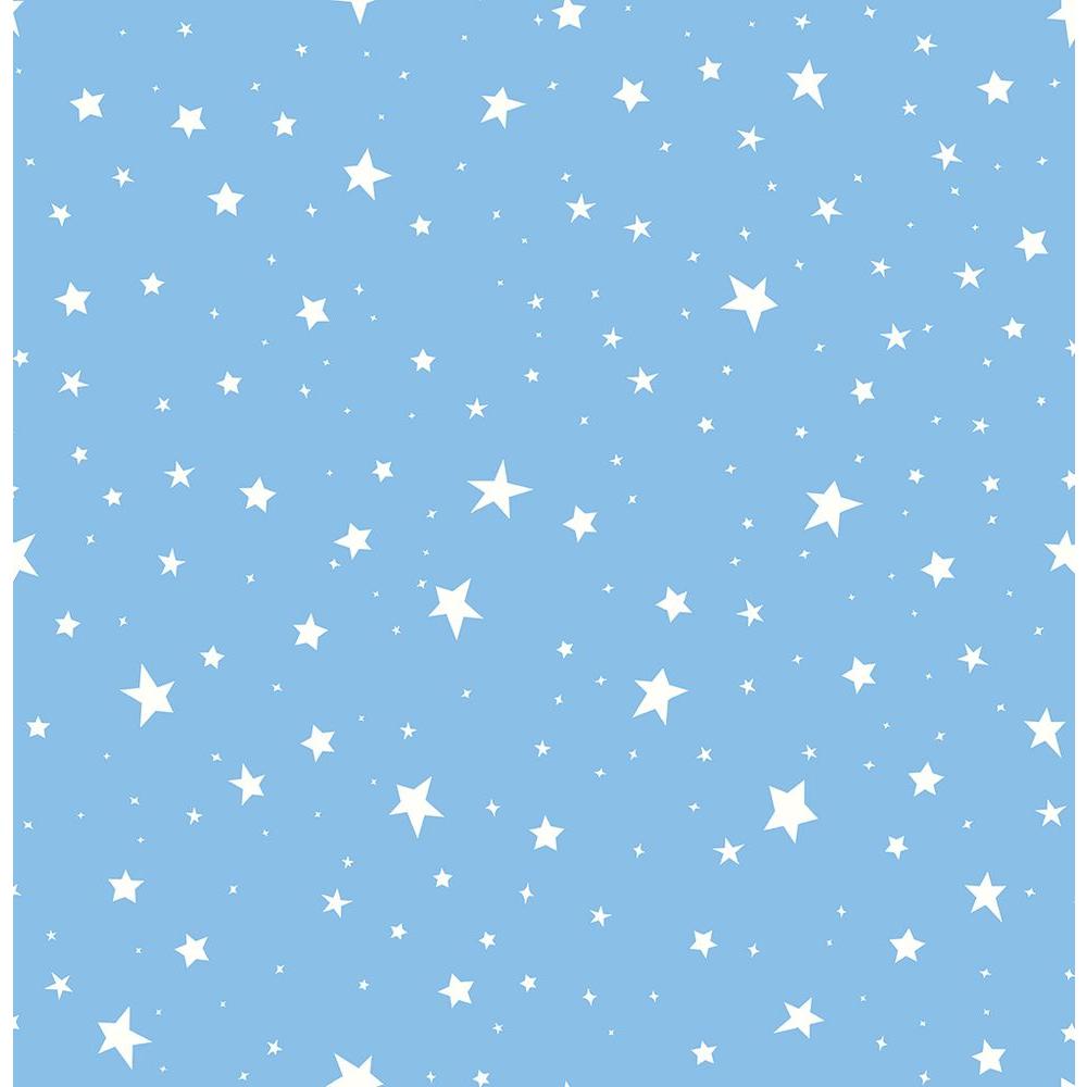 Brewster Sky Blue Stars Sky Blue Wallpaper Sample 2679 002123SAM Home Depot