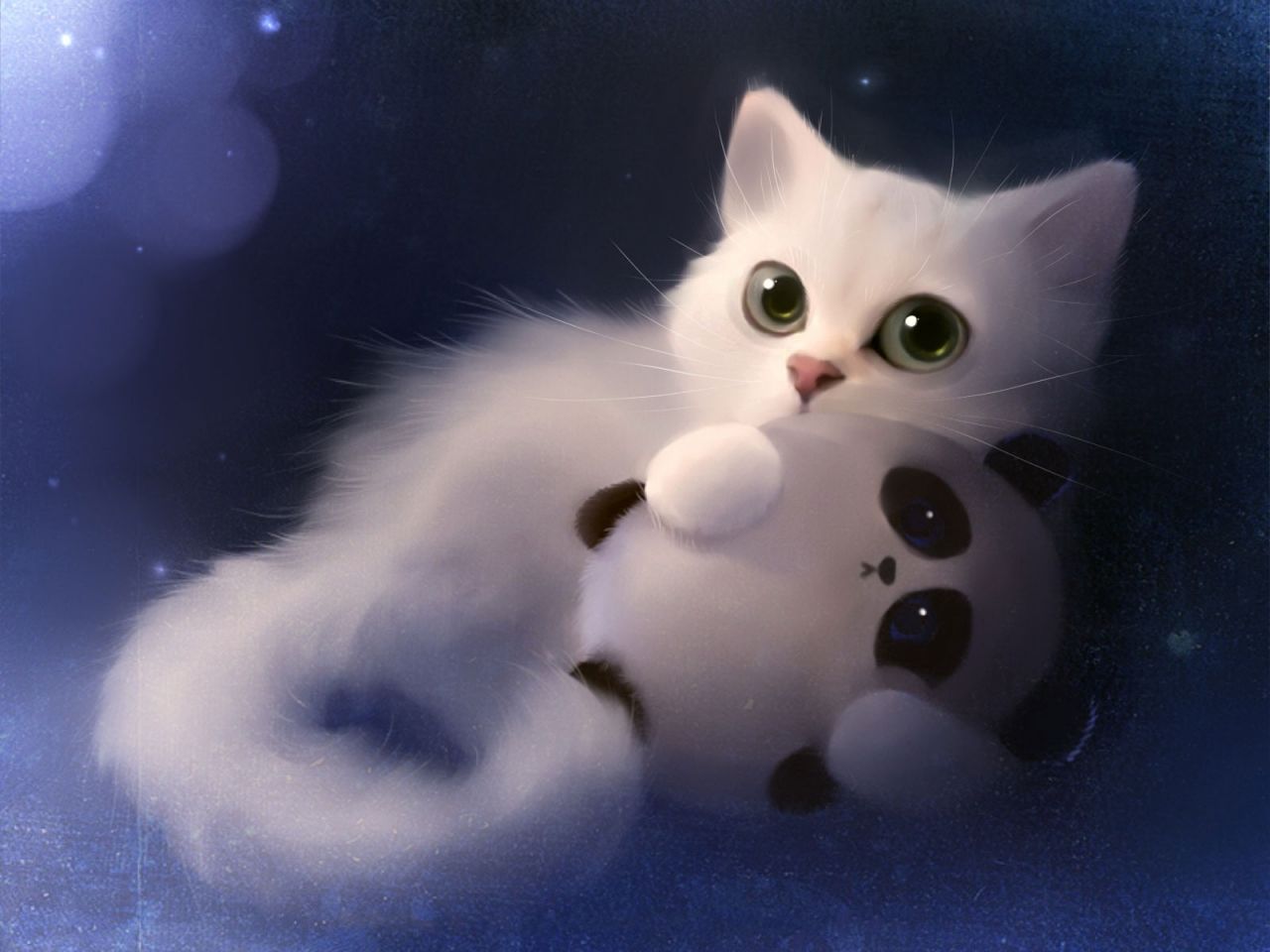 Lonely White Cat Funny Picture Add Funny. Cute anime cat, Cat art, Cat artwork