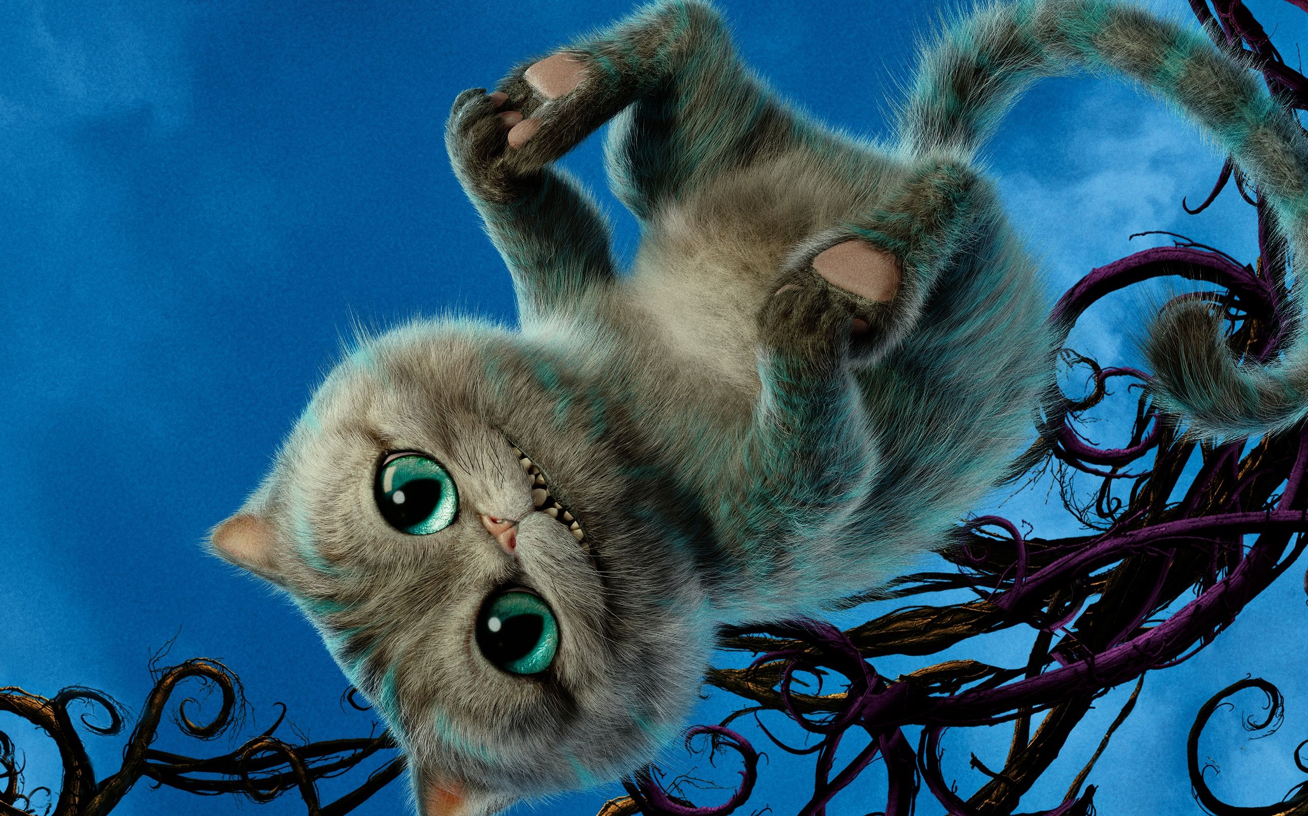 image Alice in Wonderland cat Cheshire Cat Movies Magical 2560x1597
