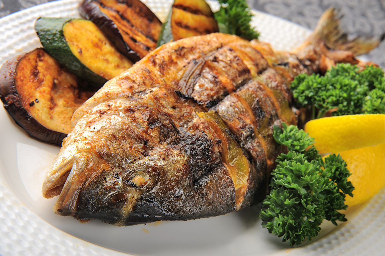 Desktop Wallpaper Fish Food Closeup Seafoods
