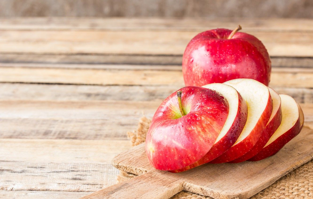 Wallpaper apple, fruit, cut image for desktop, section еда