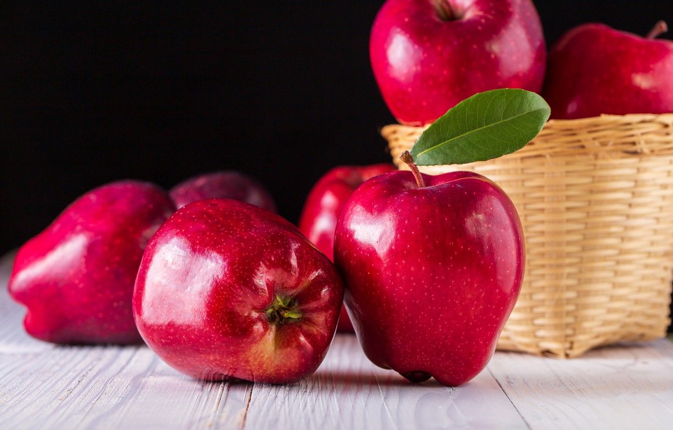 Wallpaper apples, red, red, fruit, fresh, fruit, apples image for desktop, section еда