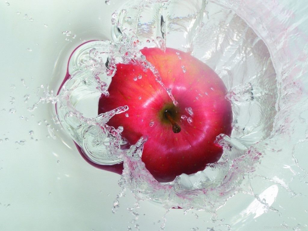 Desktop red apple fruits space wallpaper HD download