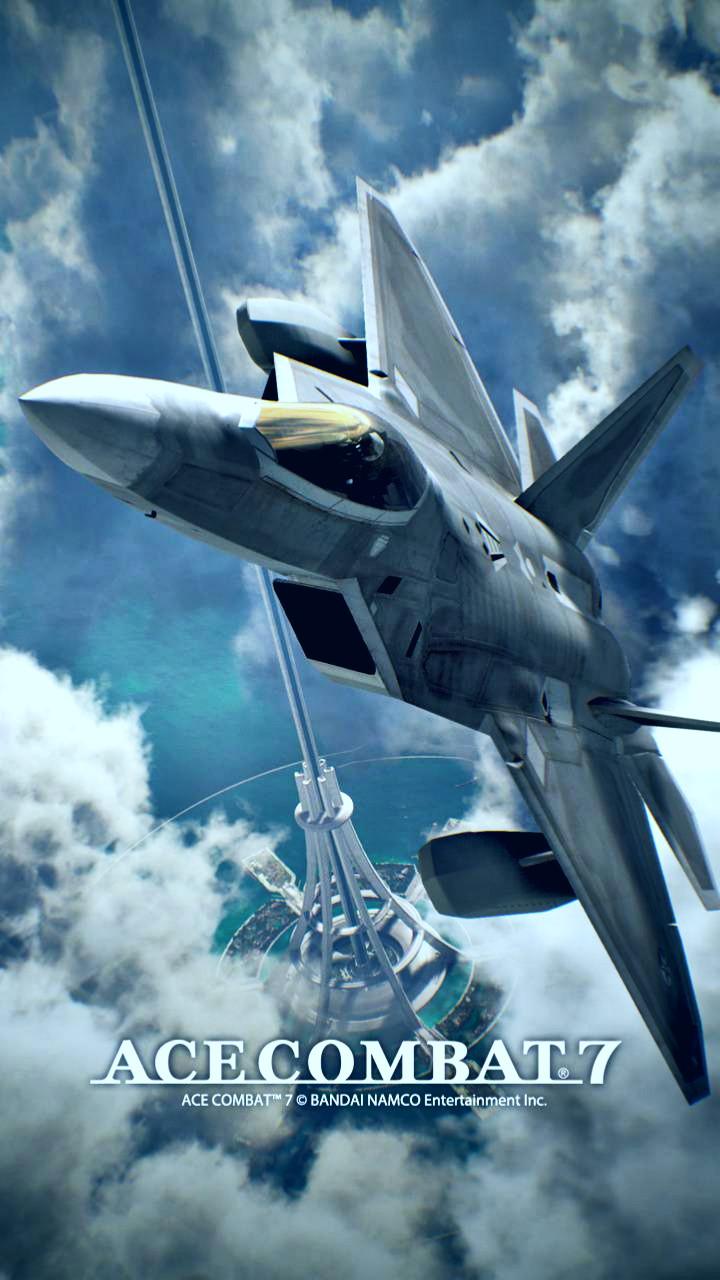 Edited an ace combat 7 phone wallpaper for a more blue aesthetic