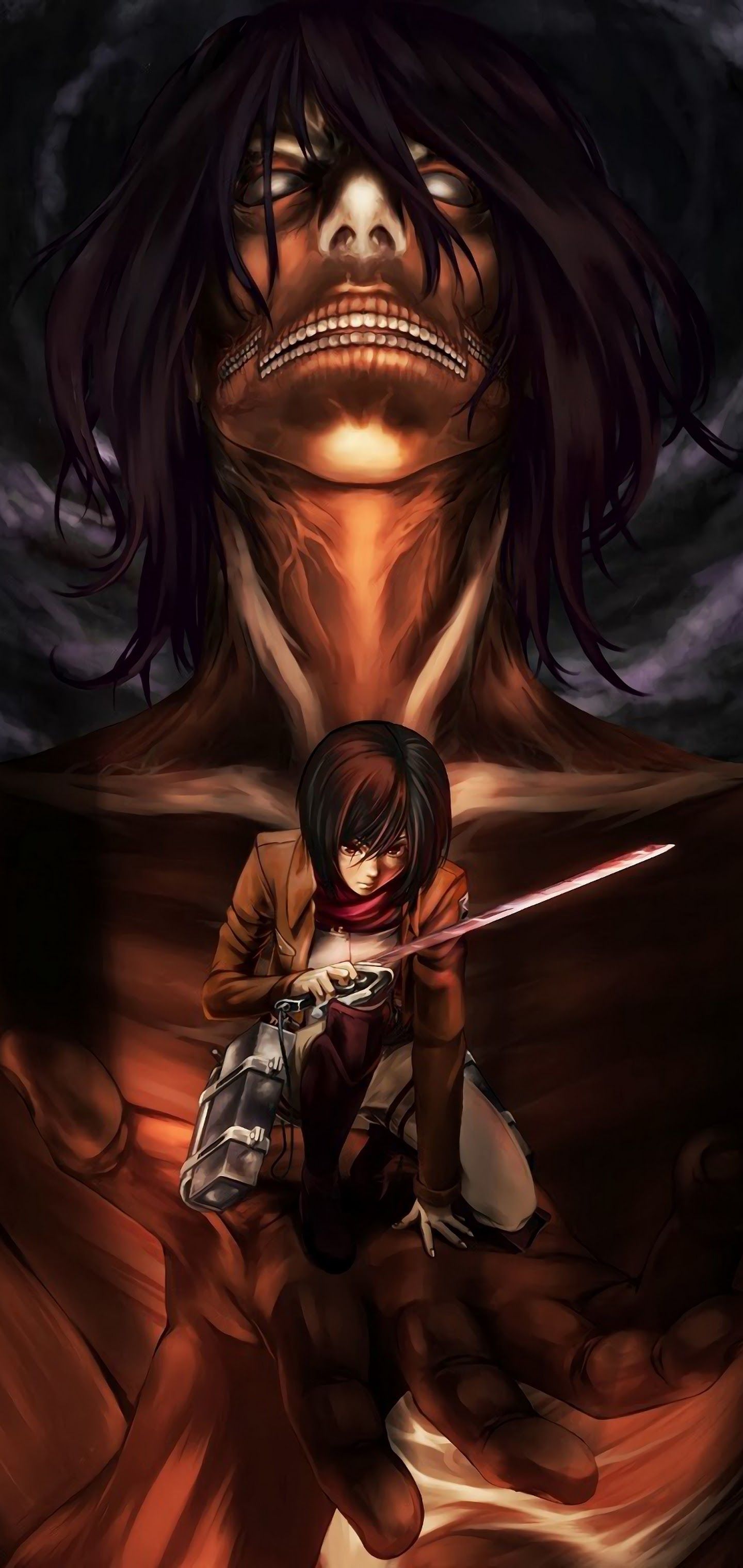 Eren Attack Titan 4K Wallpaper iPhone HD Phone #3660f