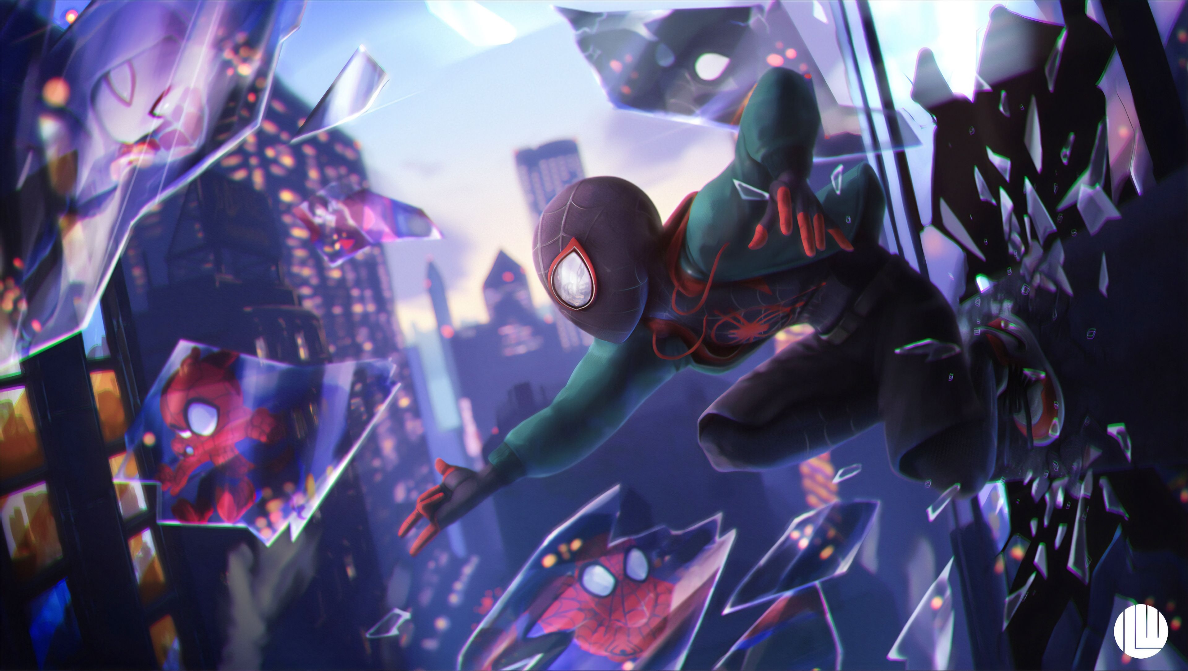 Spider Verse All Heroes, HD Superheroes, 4k Wallpaper, Image, Background, Photo and Picture