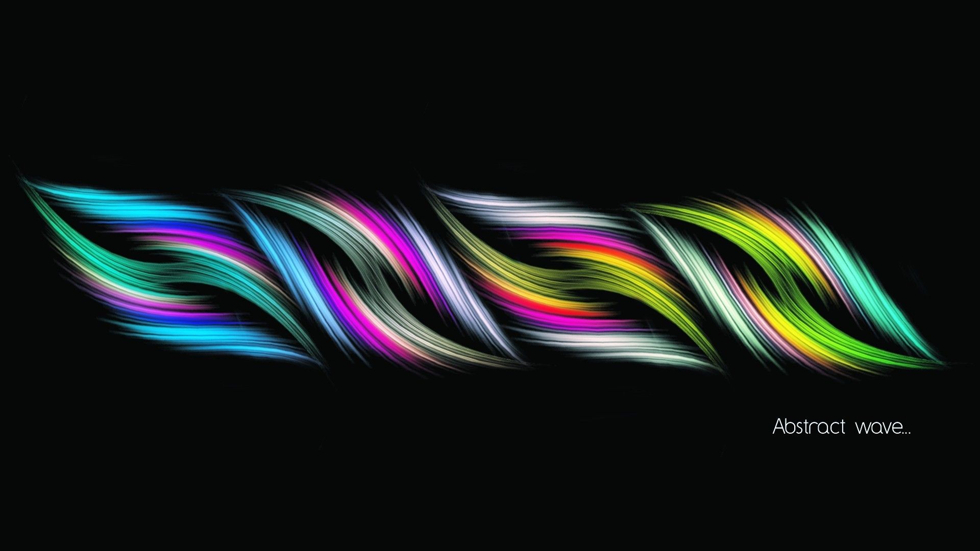 Multi Color Abstract Wave desktop PC and Mac wallpaper