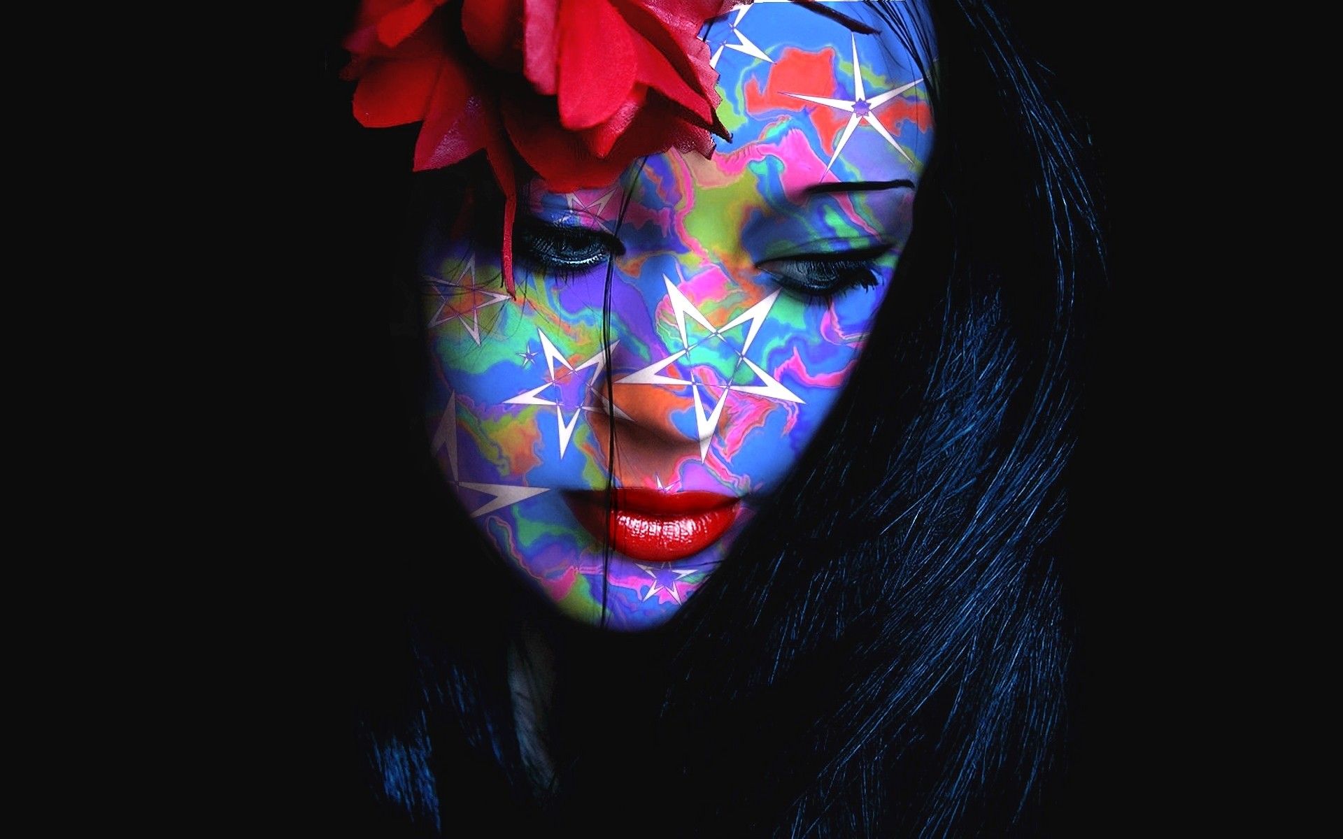 Face Painting Colorful, HD Artist, 4k Wallpaper, Image, Background, Photo and Picture