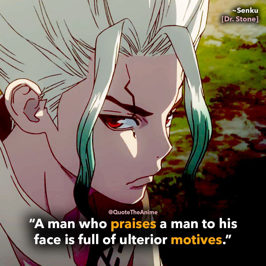 Of Your Favorite Dr. Stone Quotes (Wallpaper). Stone quotes, Stone world, Wallpaper quotes