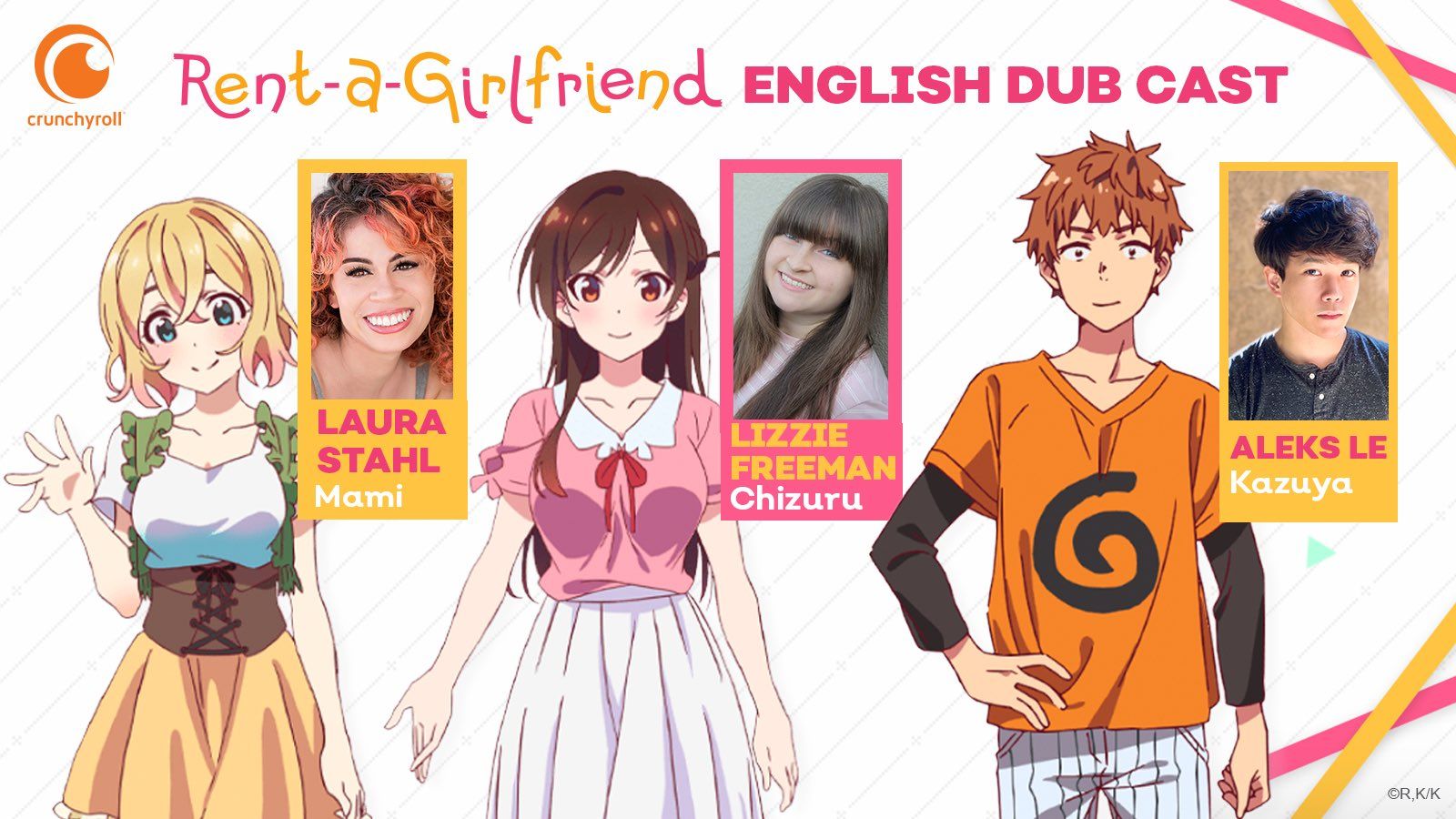 Laura Stahl'm playing Mami Nanami in the English Dub of Rent a Girlfriend! Haha and yes. I know. she's a bit of a handful. It's gonna be a fun