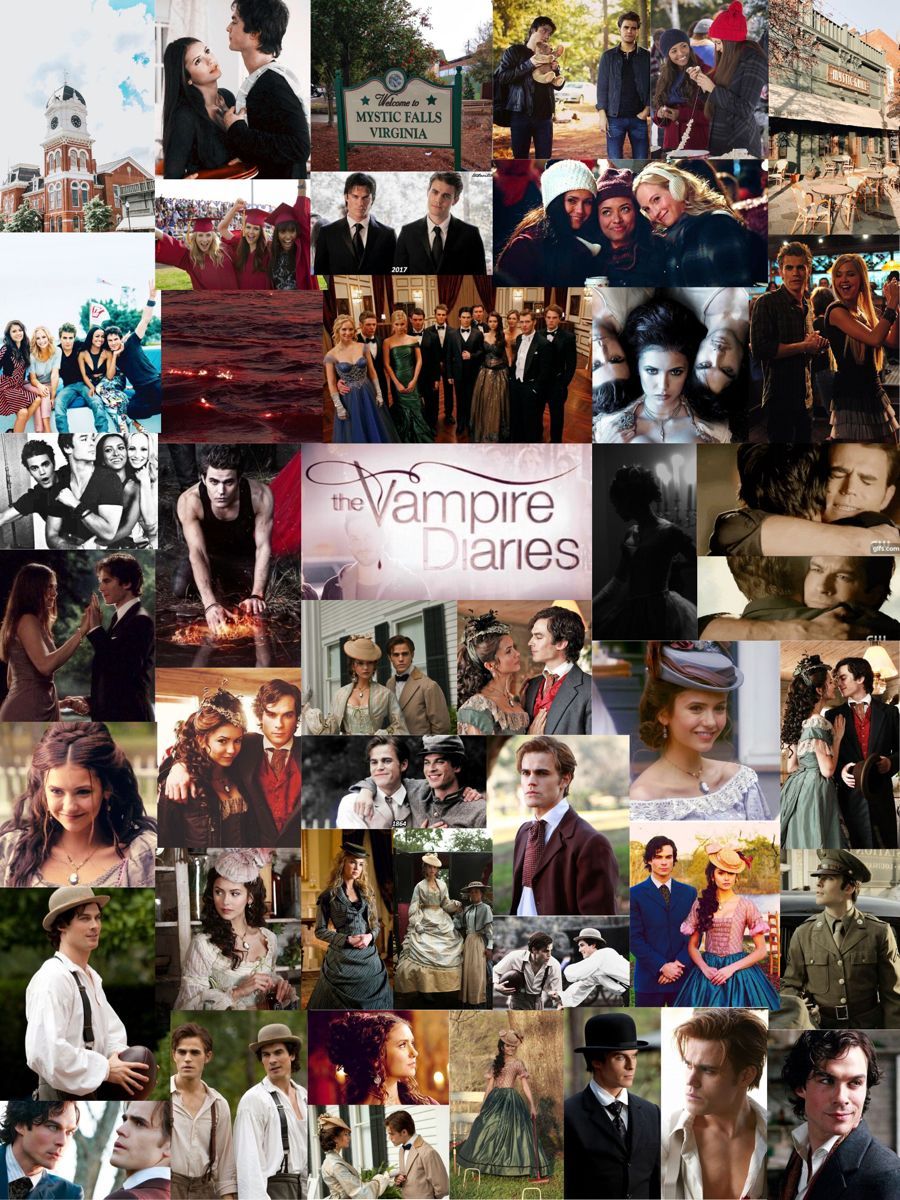 Aesthetic Collage Vampire Diaries Wallpapers - Wallpaper Cave