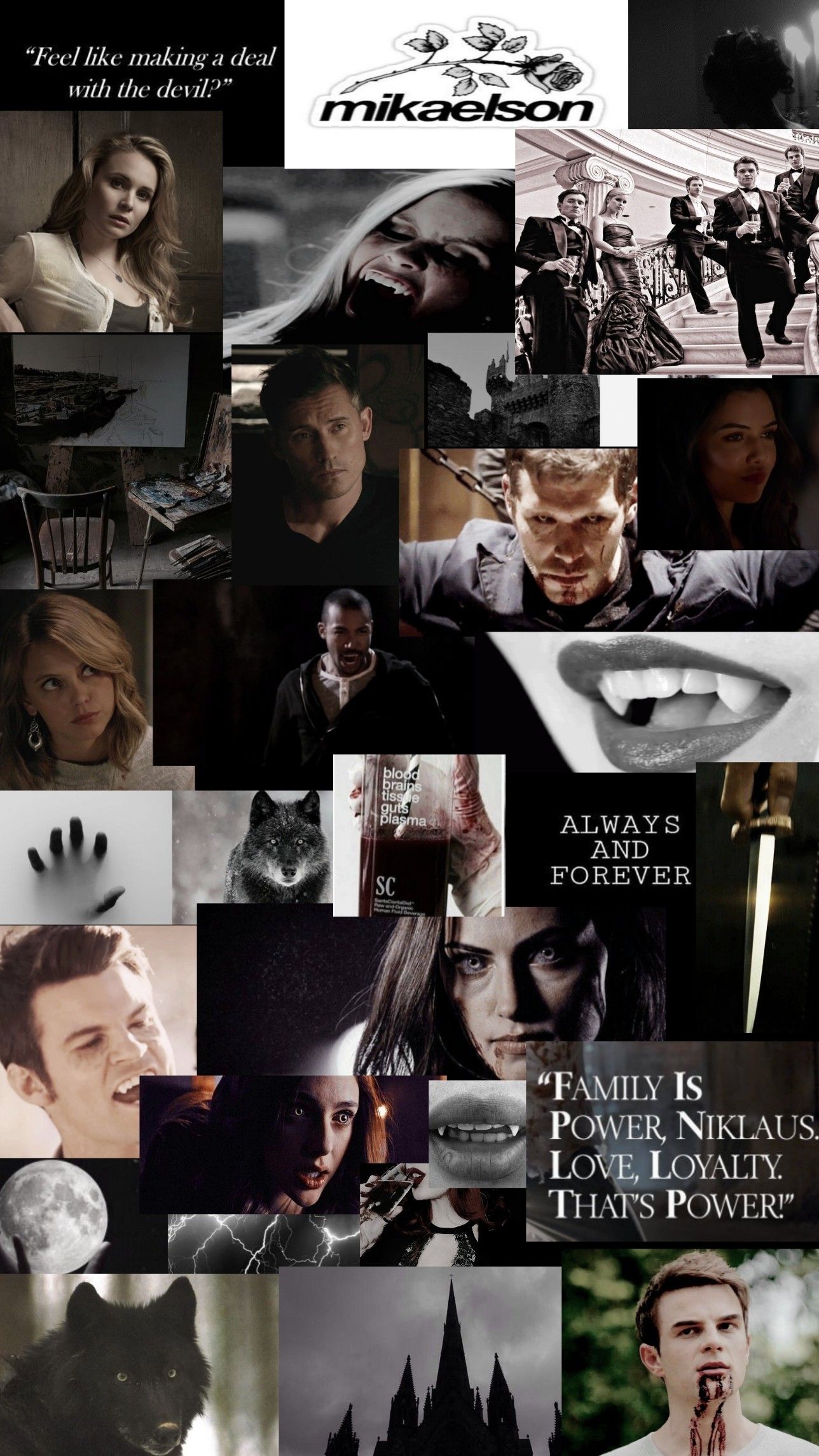 Aesthetic Collage Vampire Diaries Wallpapers - Wallpaper Cave