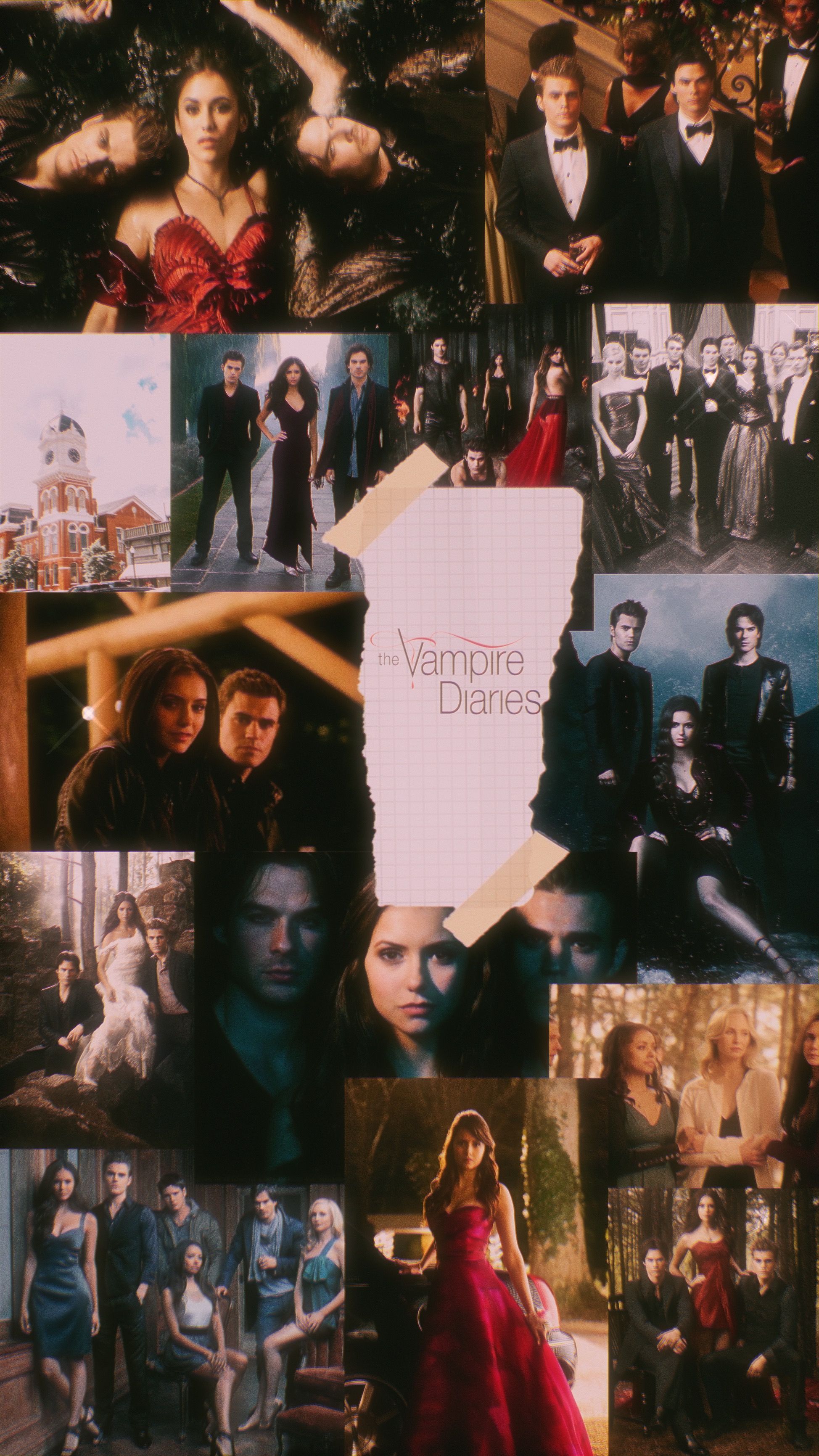 Aesthetic Collage Vampire Diaries Wallpapers - Wallpaper Cave