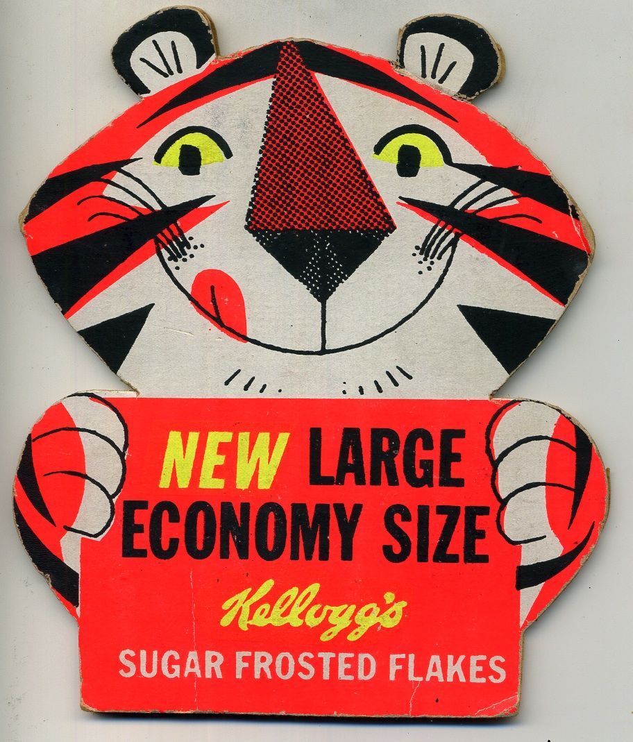 Tony The Tiger sign Flickr: Grickily at What Floats My Boat. Vintage packaging, Retro packaging, Modern graphic design