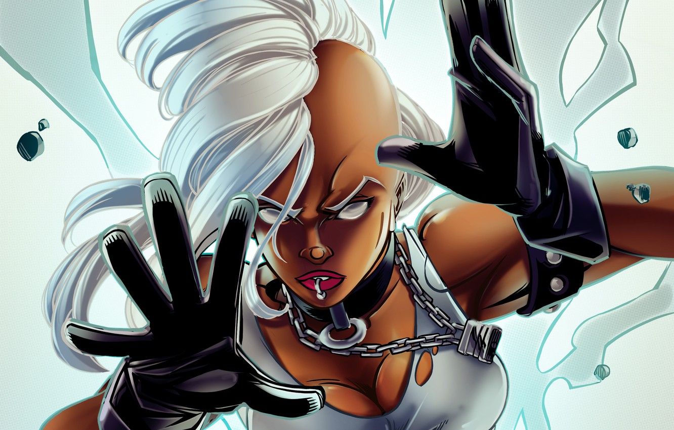 Wallpaper Girl, Storm, Punk, Marvel Comics, X Men, Ororo Munroe Image For Desktop, Section фантастика