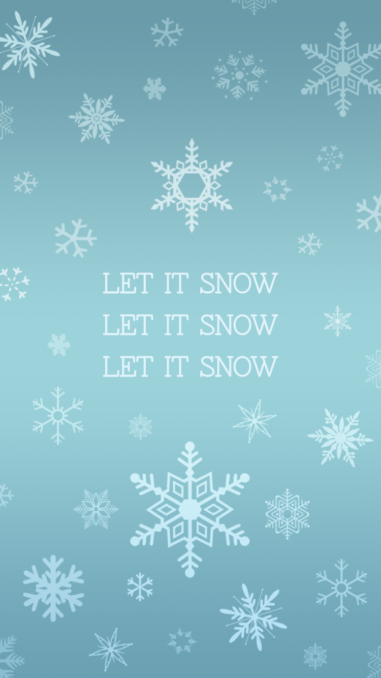 Let It Snow Snowflake IPhone Wallpaper. Plus More Free Holiday Theme Wallpaper!. Christmas Wallpaper Background, Winter Wallpaper, Snowflake Wallpaper