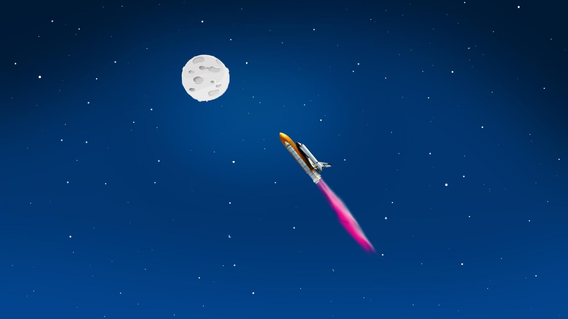 A Rocket to the Moon Wallpaper. Awesome Moon Wallpaper, Pretty Moon Wallpaper and Moon Wallpaper