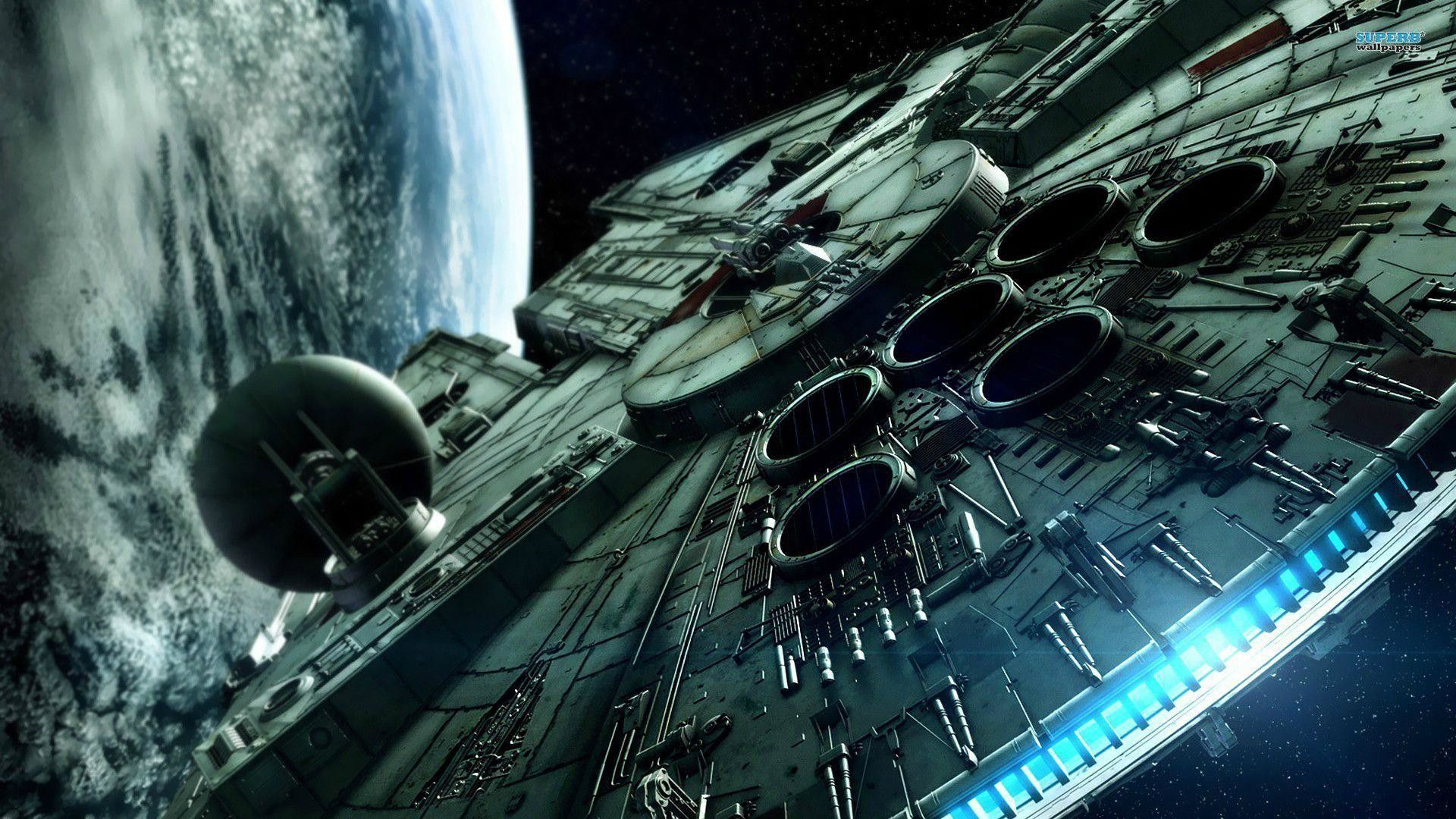 Millennium Falcon Star Wars Hyperspace .walpaperlist.com