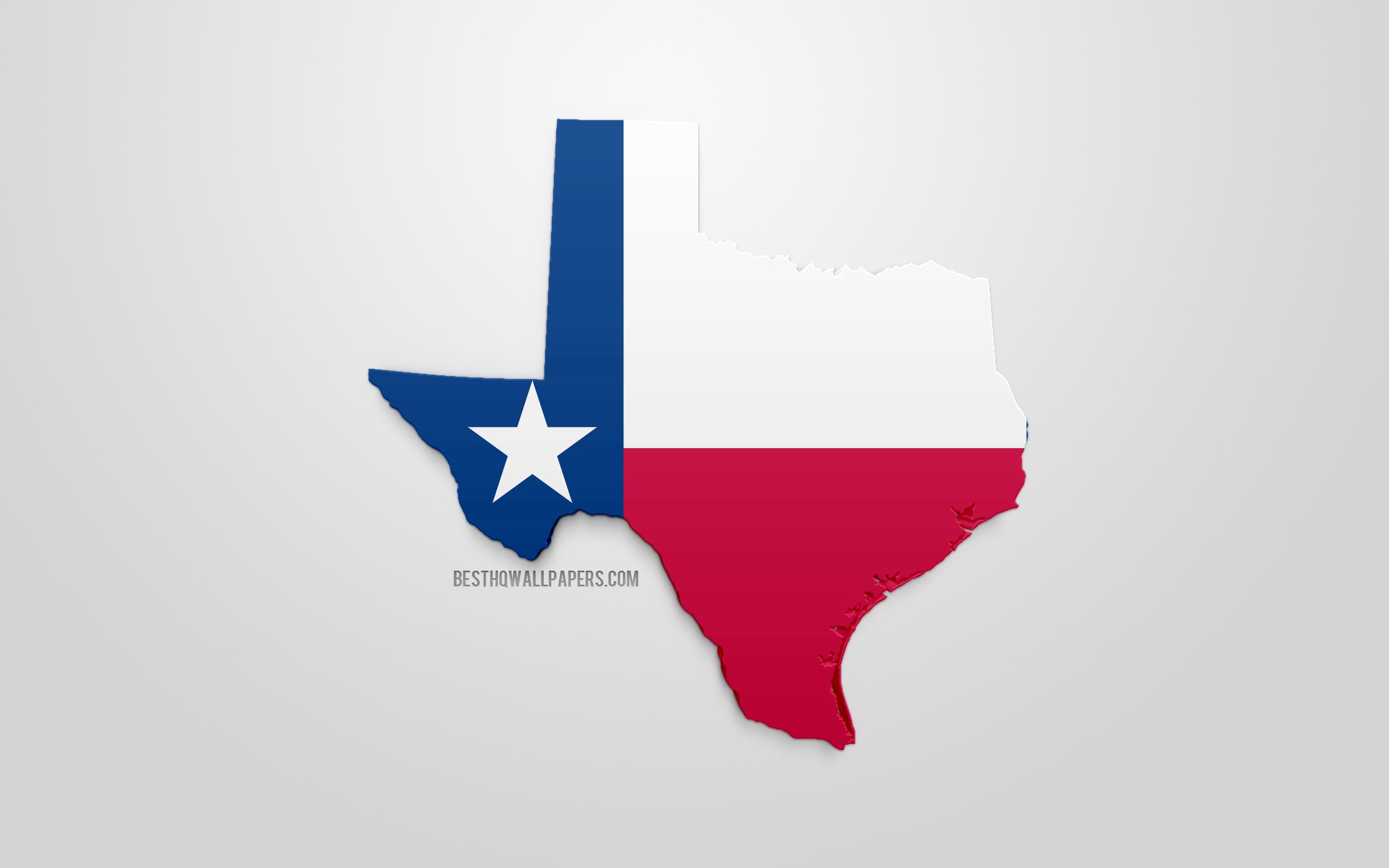 Download wallpaper 3D flag of Texas, map silhouette of Texas, US state, 3D art, Texas 3D flag, USA, North America, Texas, geography, Texas 3D silhouette for desktop with resolution 2560x1600. High Quality