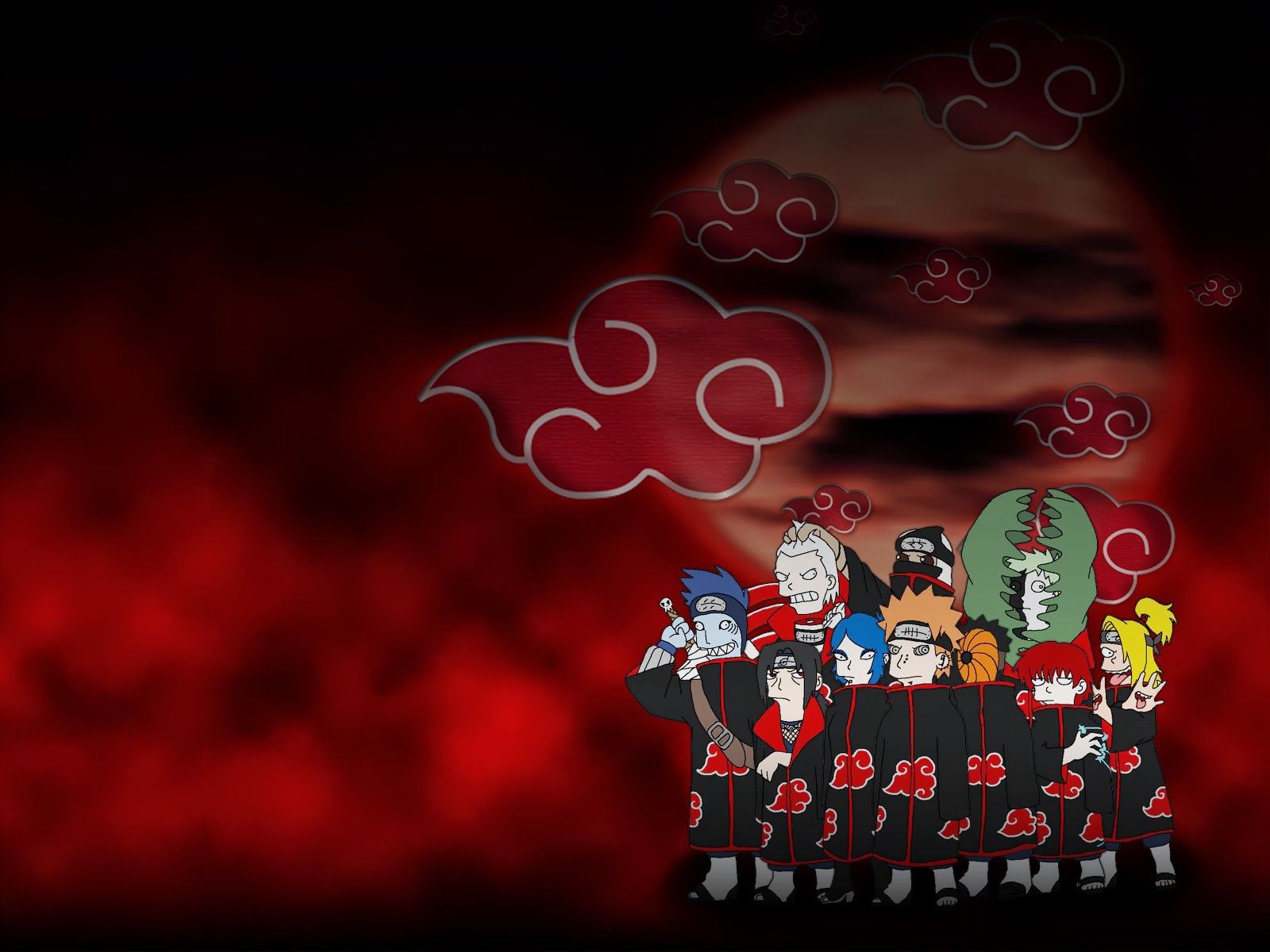 Akatsuki Background PC. Naruto Akatsuki Wallpaper, Akatsuki Wallpaper and Sasuke Akatsuki Wallpaper