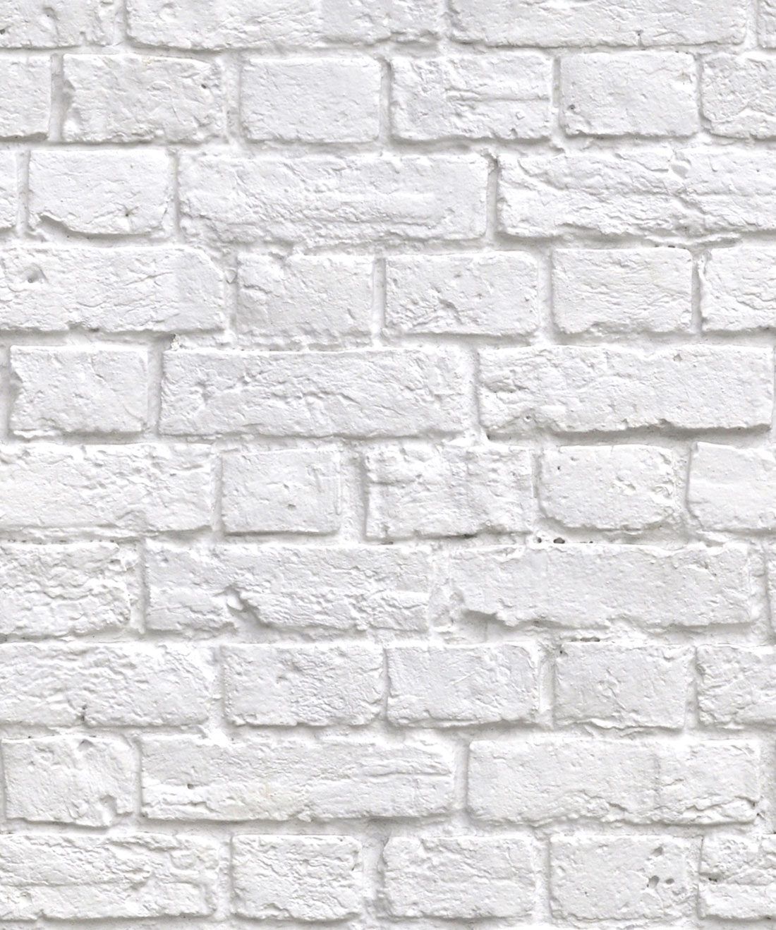 Soft White Bricks Wallpaper, Realistic Accurate Bricks