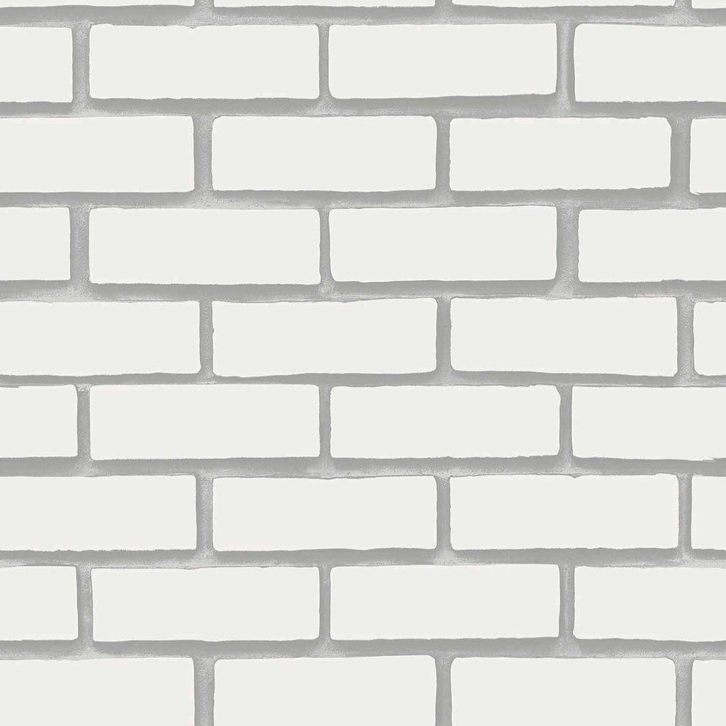 Wallter Brick Design Wallpaper White 3D Waterproof Roll