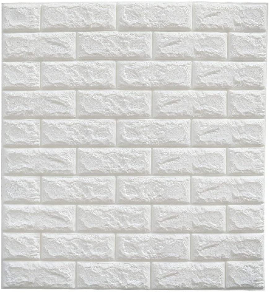 Masione 3D Wallpaper Wall Panels Self Adhesive Peel And Stick Real Bricks Effect Wall Tiles For TV Walls Sofa Background Bedroom Kitchen Living Room Home Wall Decor 174.39 Sq.ft 30Packs