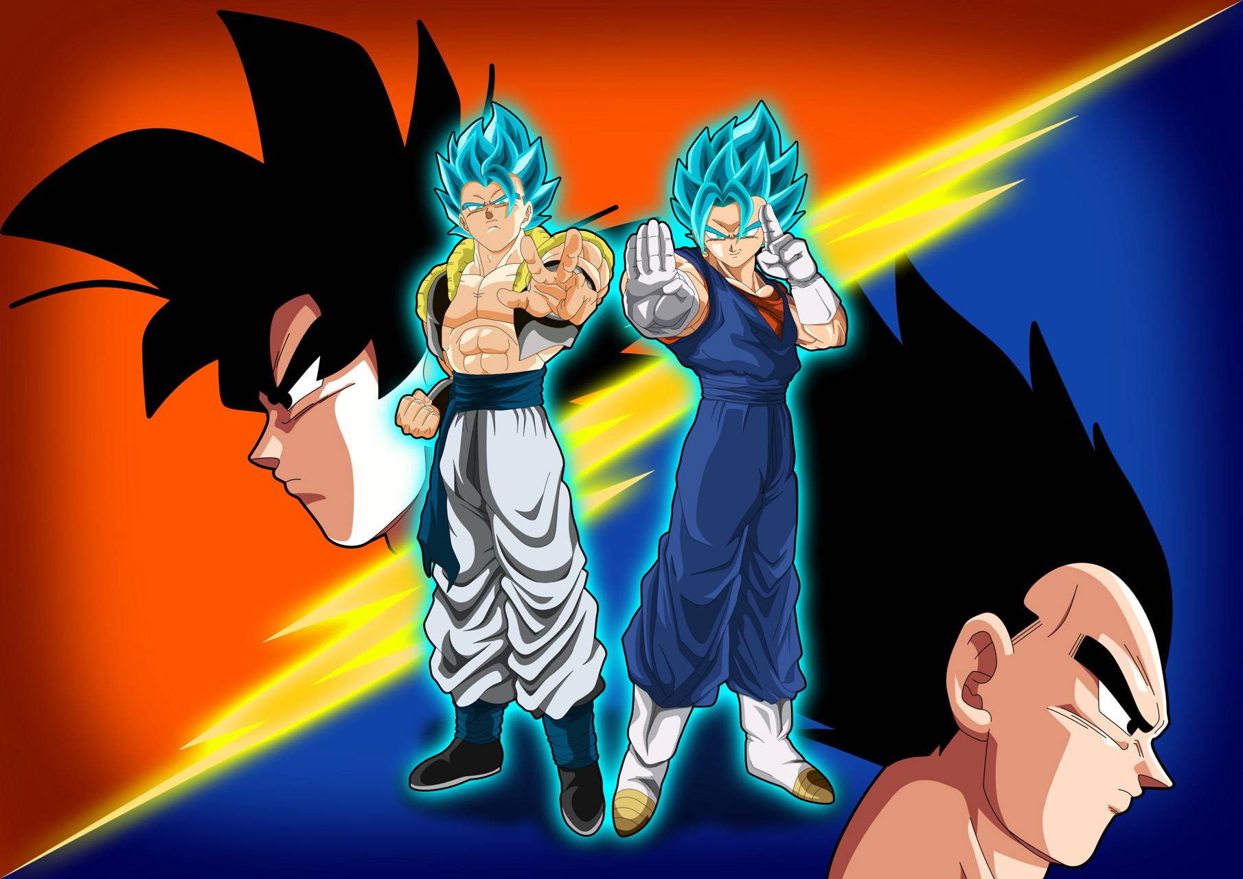 Fusions, and ssj4, vegito, gotenks, gogeta, HD wallpaper