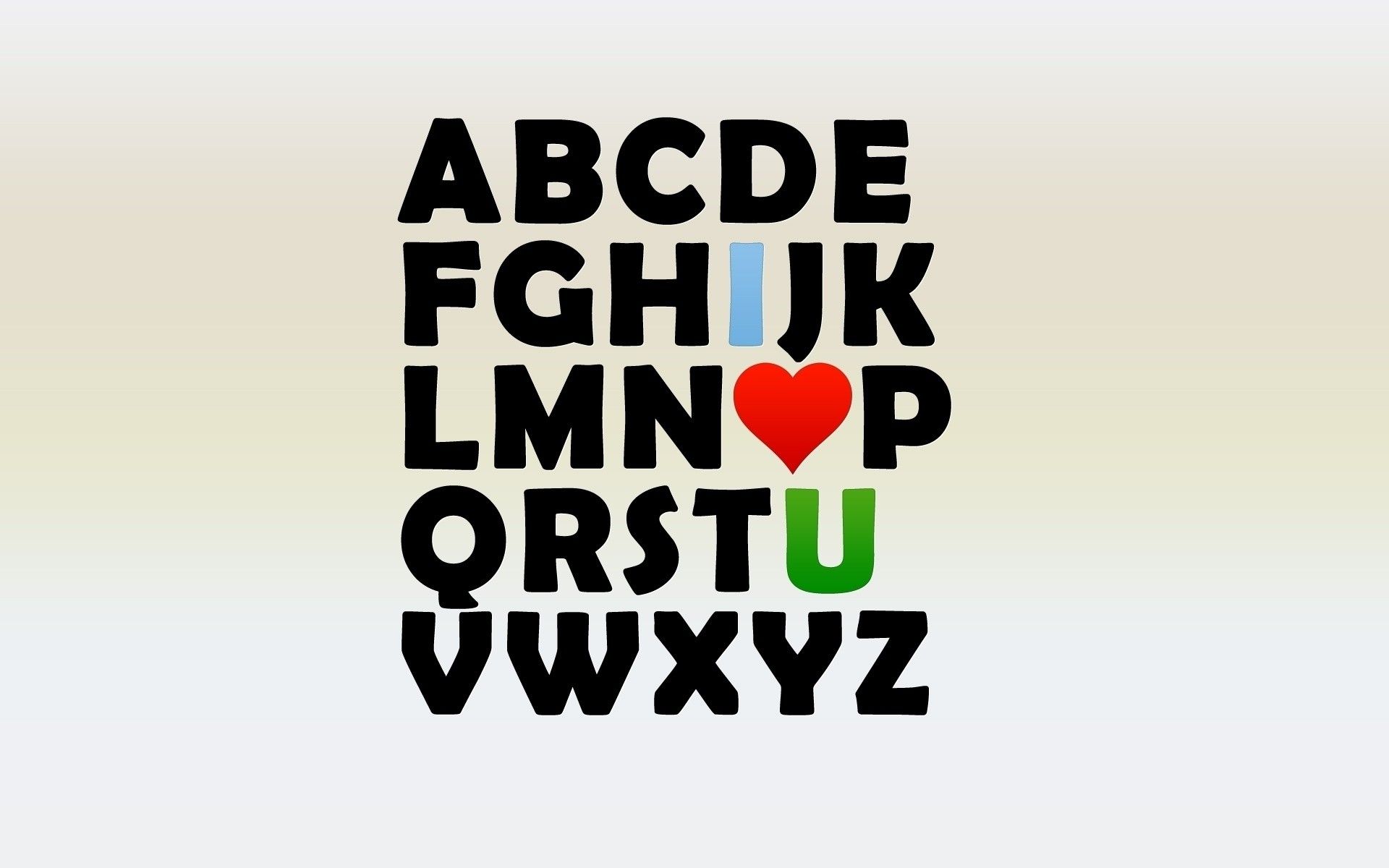 I Love U Alphabet wallpaper. I Love U Alphabet