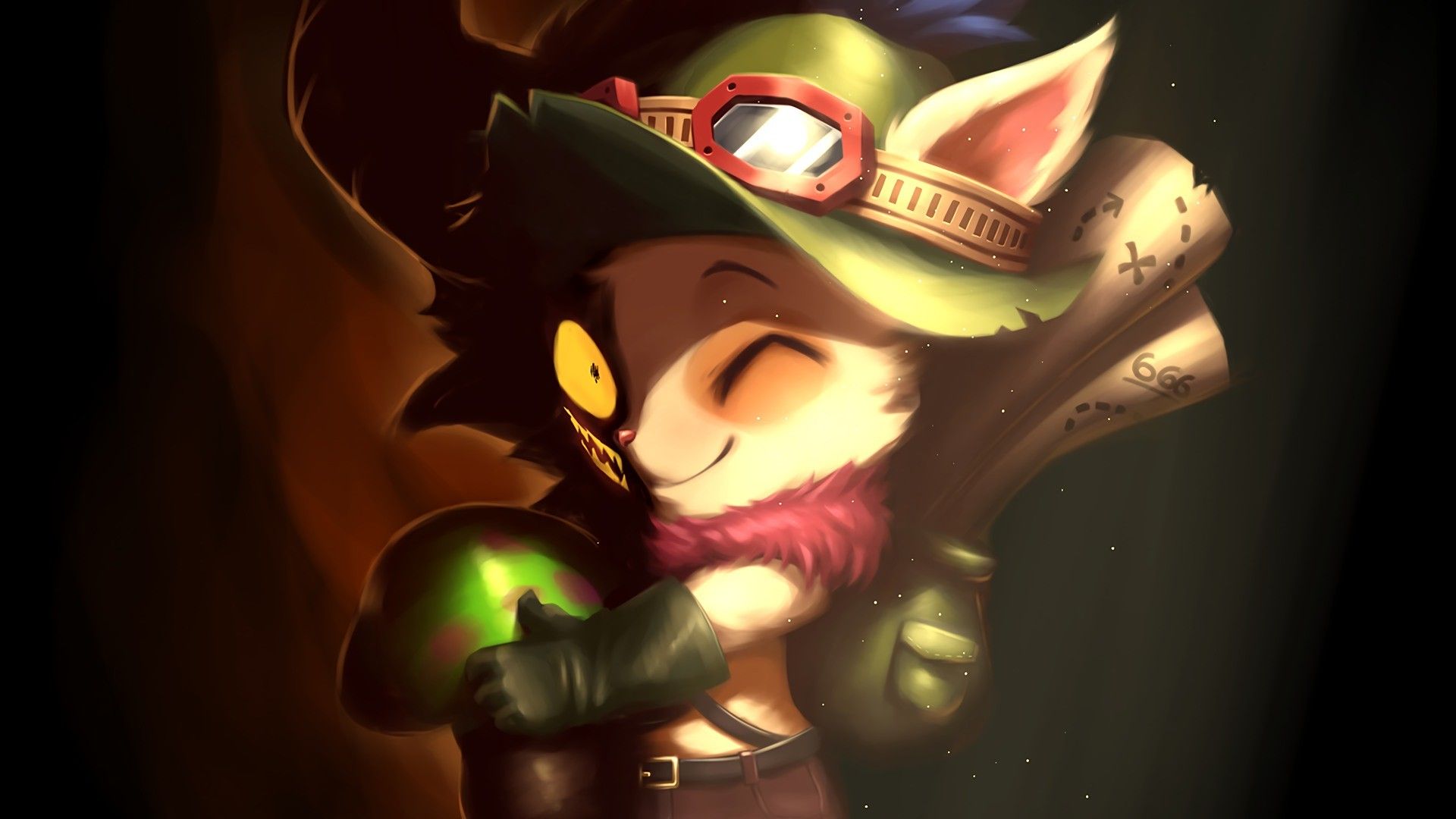Little Devil Teemo. Wallpaper & Fan Arts. League Of Legends