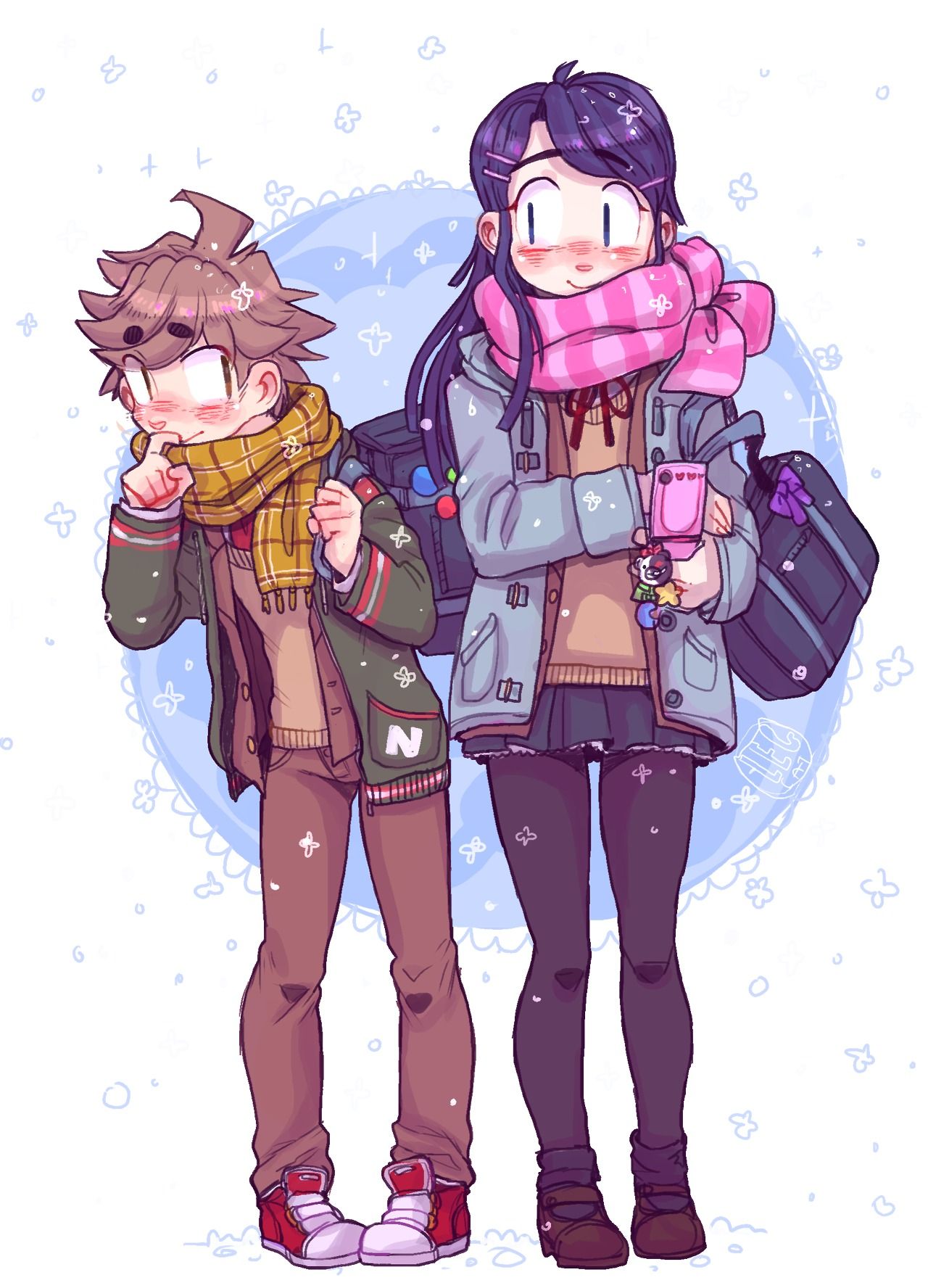 Naegi and Sayaka Naegi foto