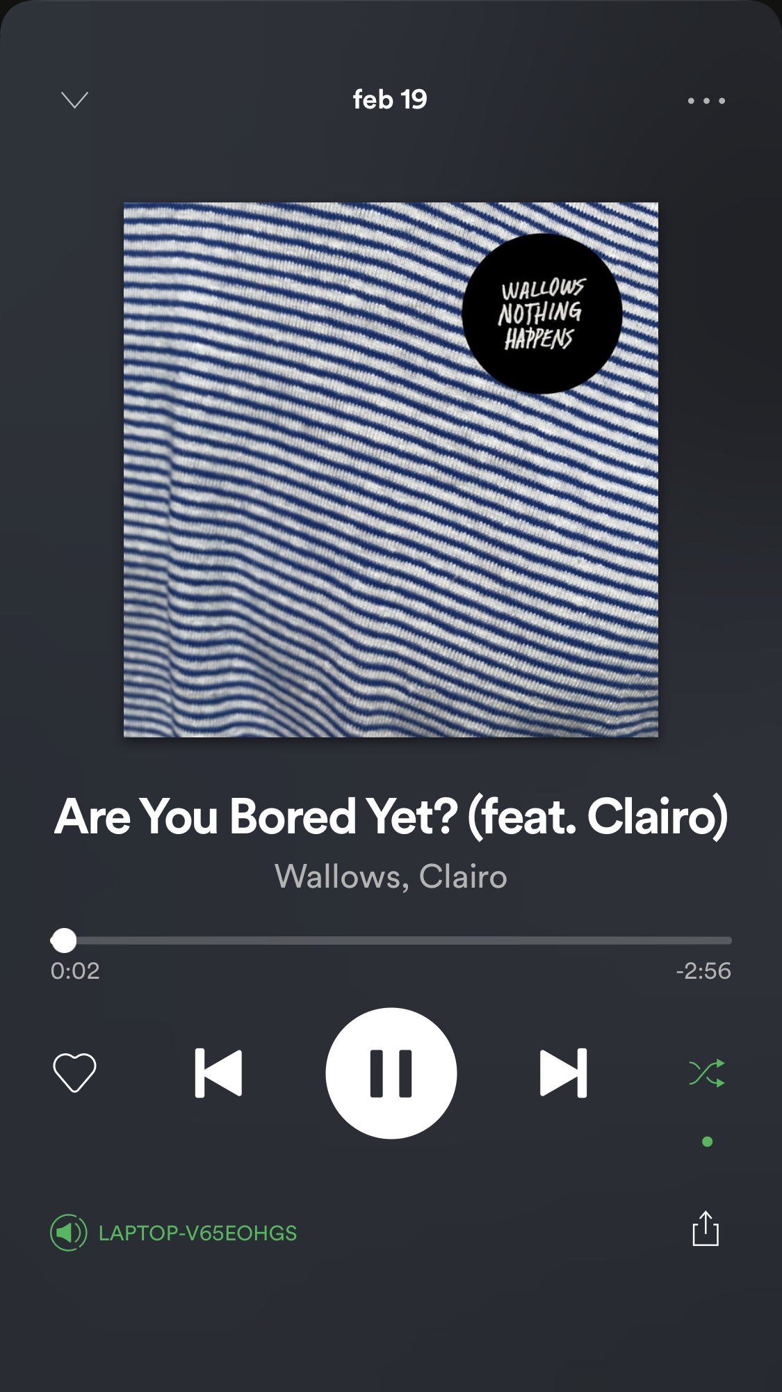 Are You Bored Yet? -Wallows, Clairo Follow on Spotify. Spotify screenshot, Are you bored, Music album covers