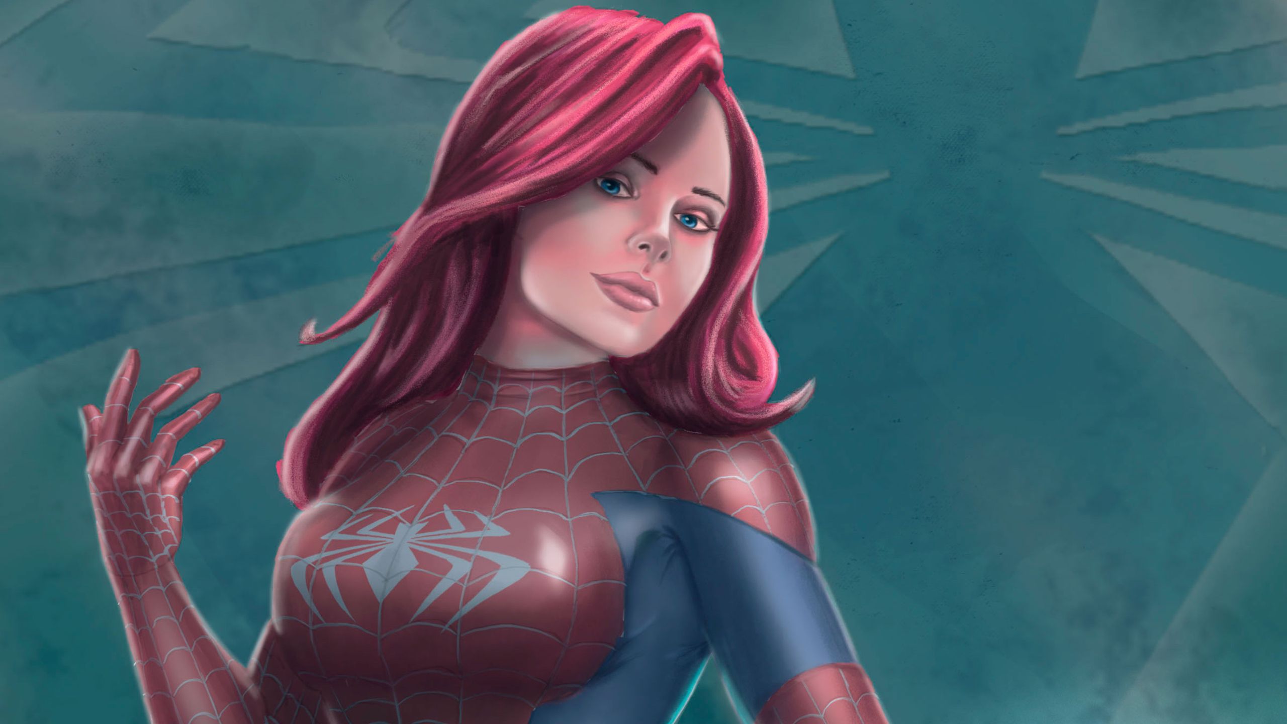 Art Spider Girl 1440P Resolution HD 4k Wallpaper, Image, Background, Photo and Picture