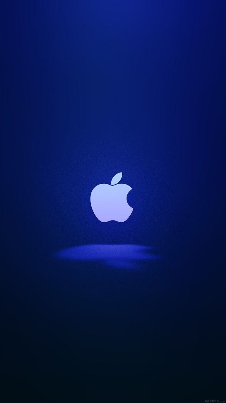 Blue Apple Logo Wallpaper Free Blue Apple Logo Background